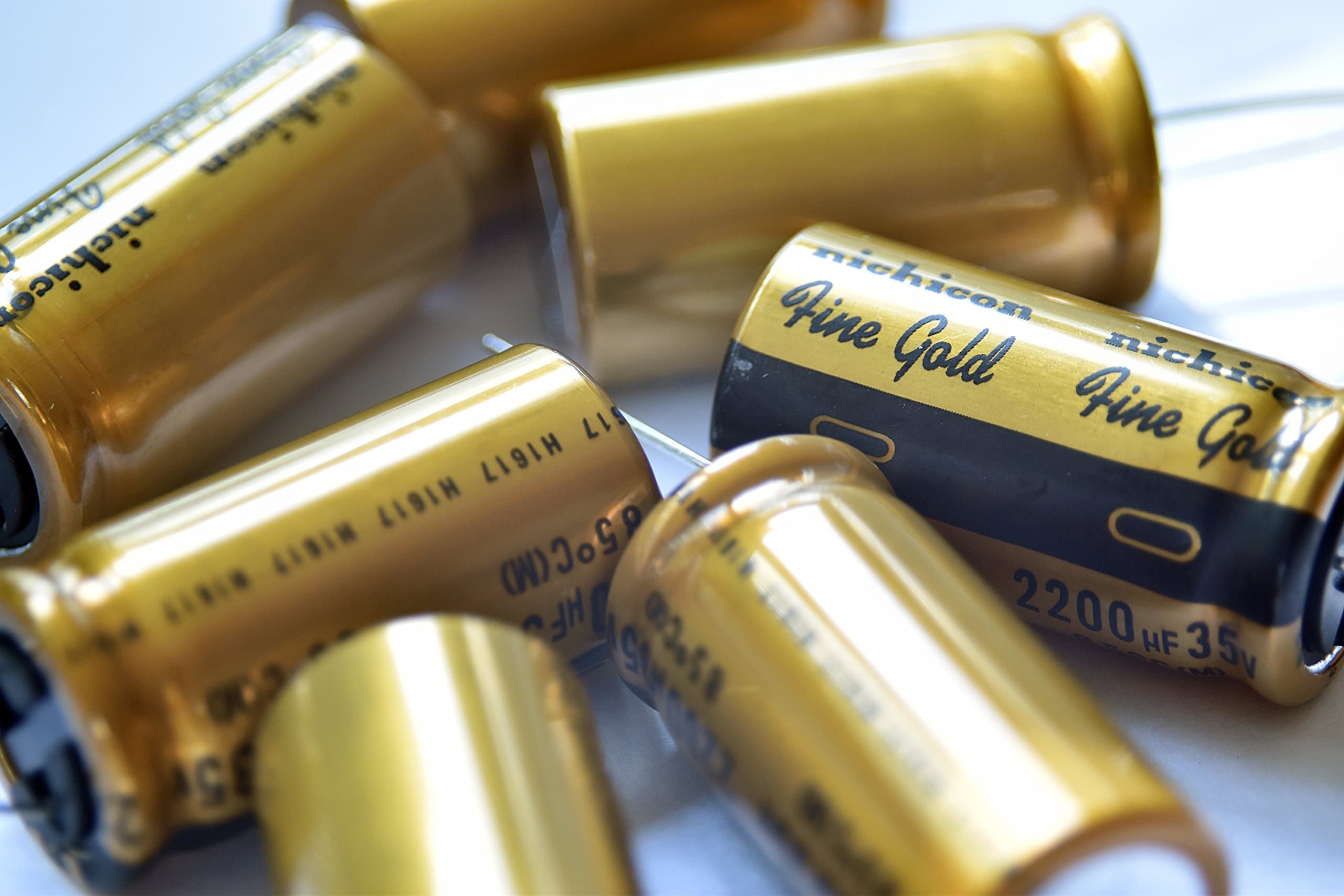 6 pcs Nichicon FG Capacitors 50V 0.33uf Audio Grade