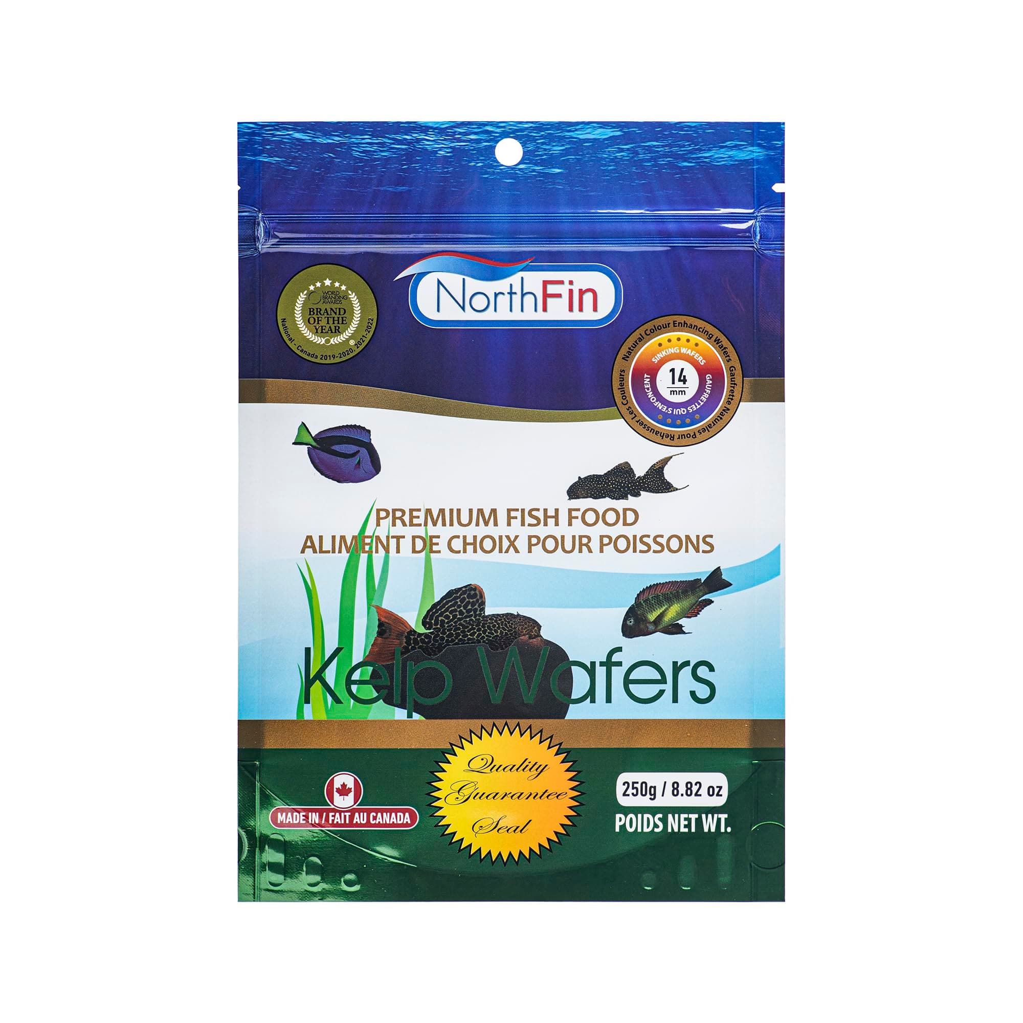 Food Kelp Wafers 14mm Pellet 250 Gram Package