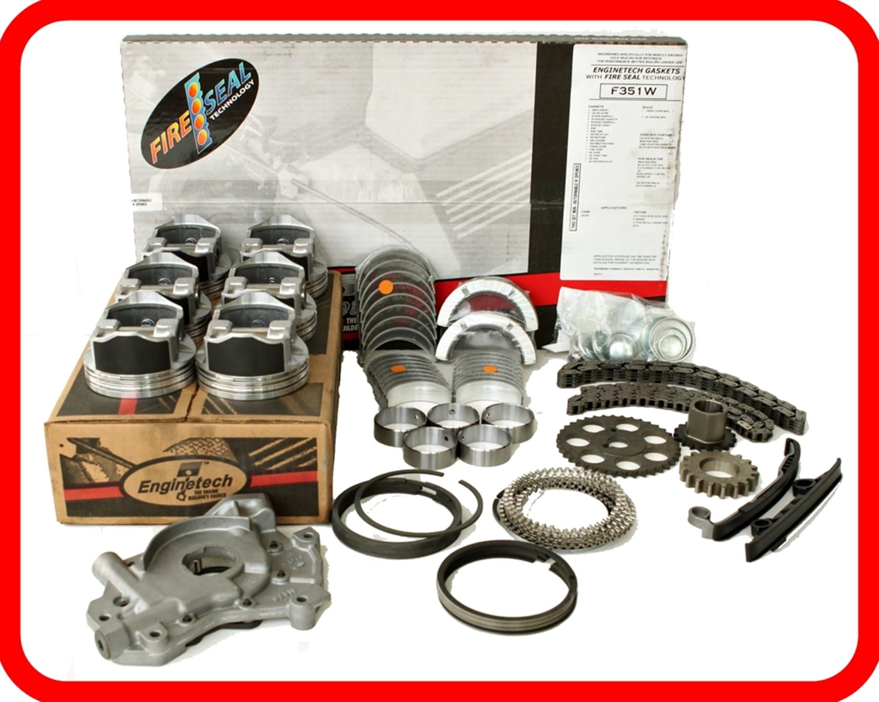 Engine Rebuild Overhaul Kit FITS: 2005-2010 Ford Explorer Mountaineer 4.0L SOHC V6 12V VINS E,K (WITH BALANCED SHAFT)