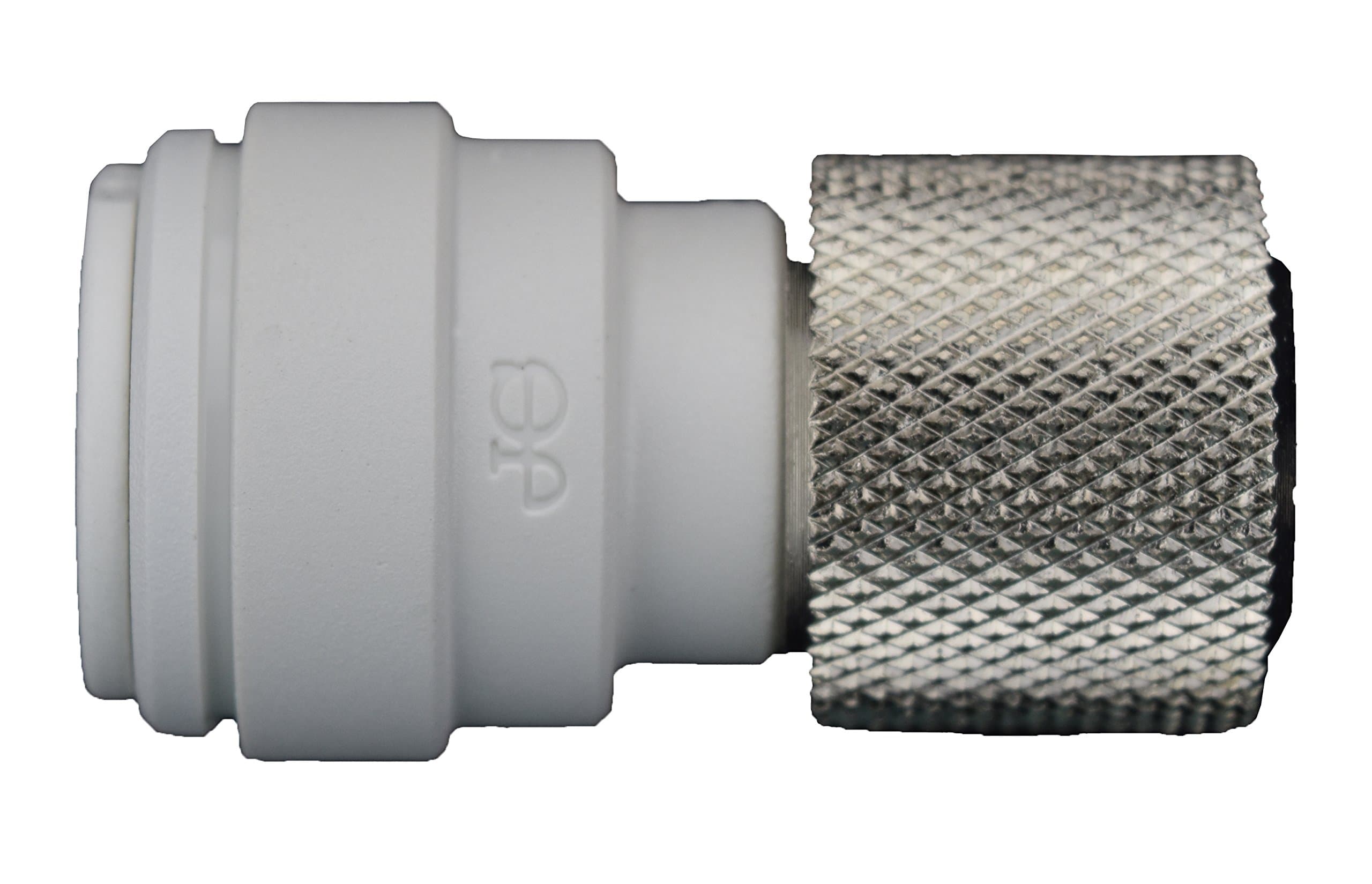 John Guest Speedfit PP6008U9W Polypropylene 1/4" OD X 9/16-24UNEF (3/8" Compression) Push-to-Connect Female Connector (10-Pack), White