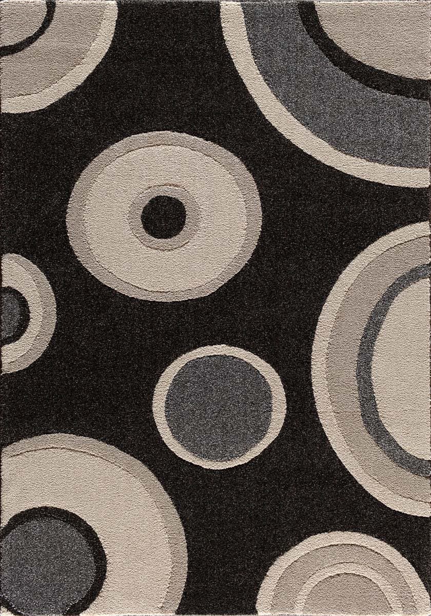 Central Oriental 6004BK58. 071 Medina Pure Black-Pearl 5 ft. x 7. 5 ft.