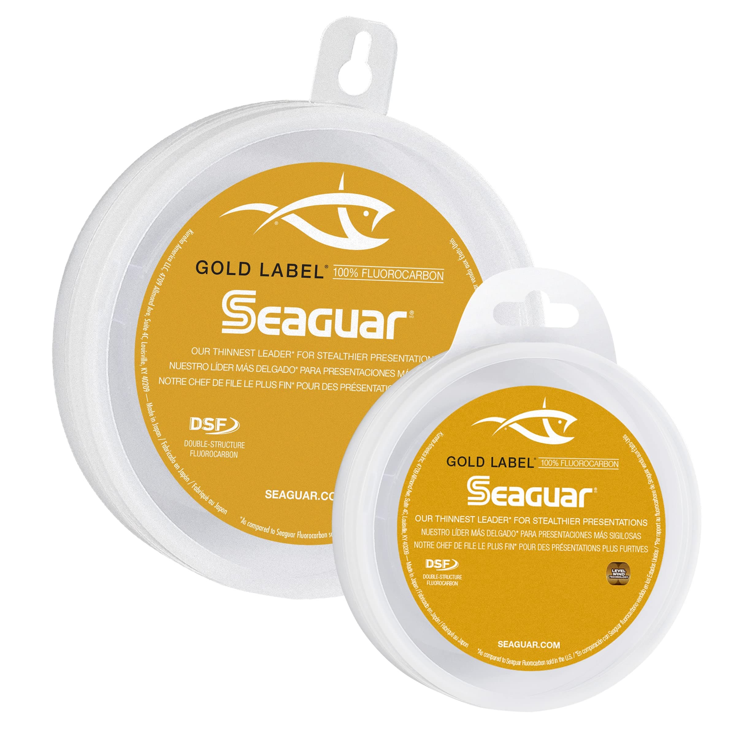 Seaguar Gold Label 100% Fluorocarbon Fishing Line DSF, Freshwater and Saltwater Leader