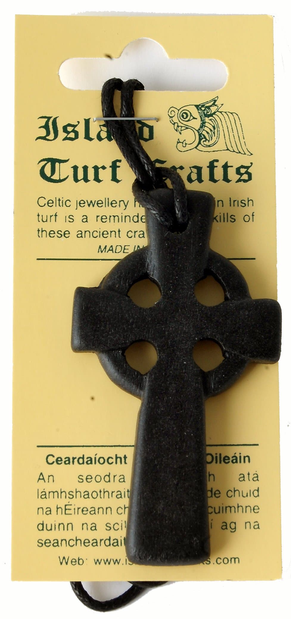 Irish Turf Celtic Cross Pendant