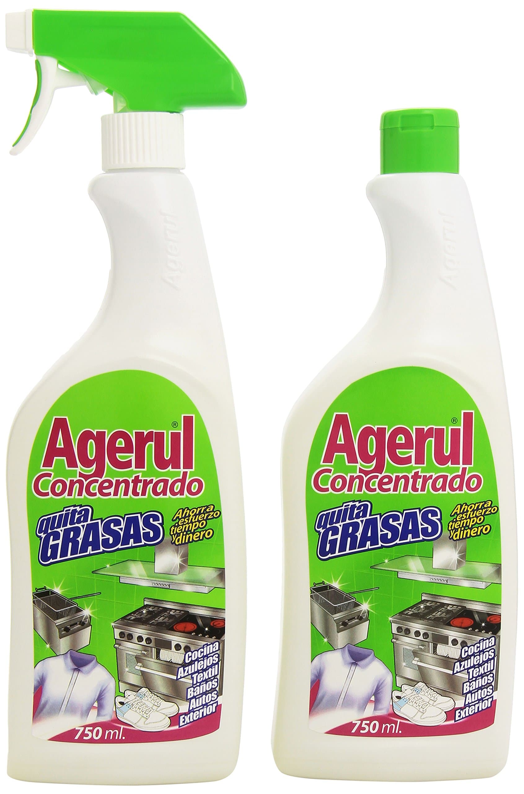 agerul – Concentrated Degreaser – 750 ml Bottle + Refill 750 ml – 1500 ml