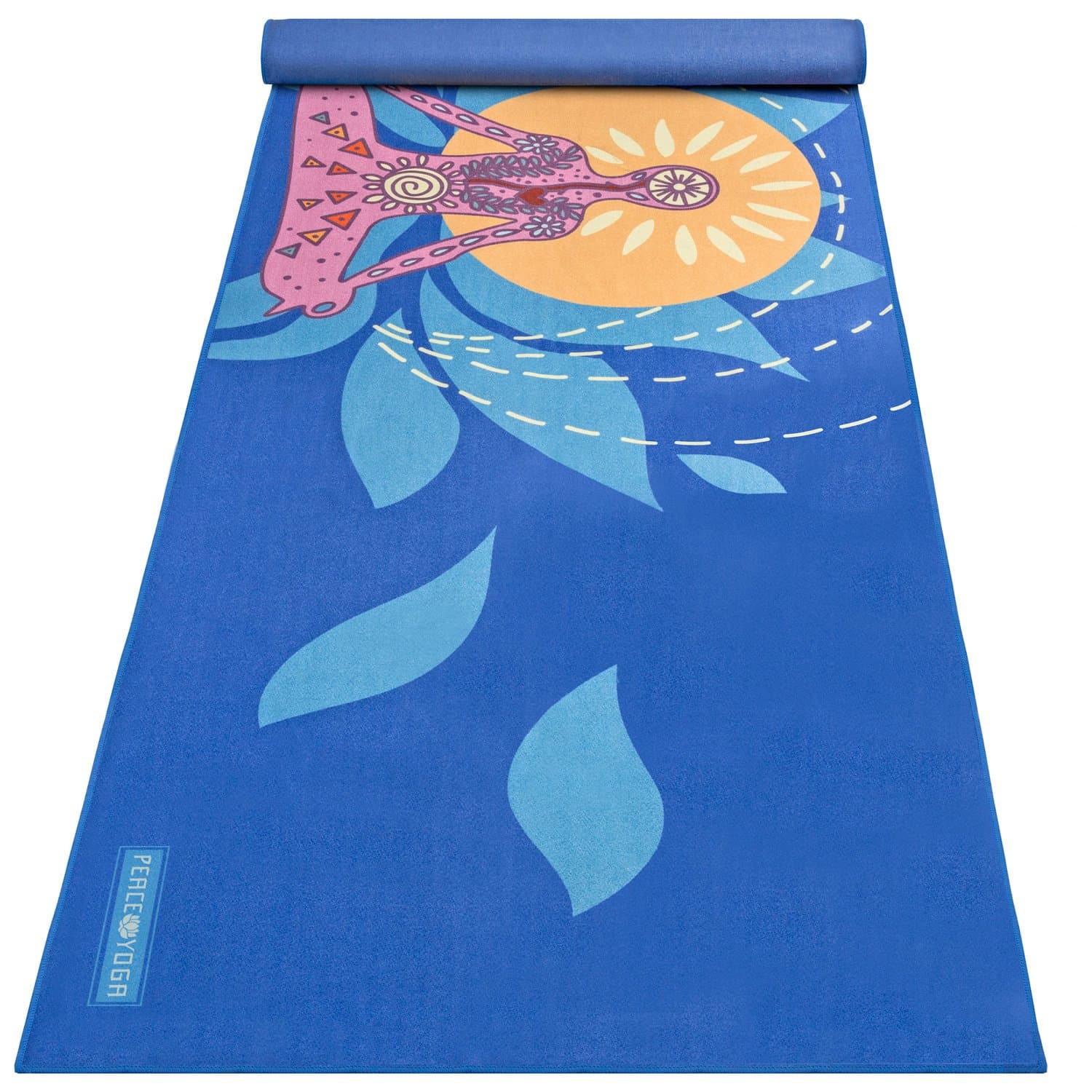 100% Microfiber Hot Yoga Gym Mat Towel, 72" x 25"