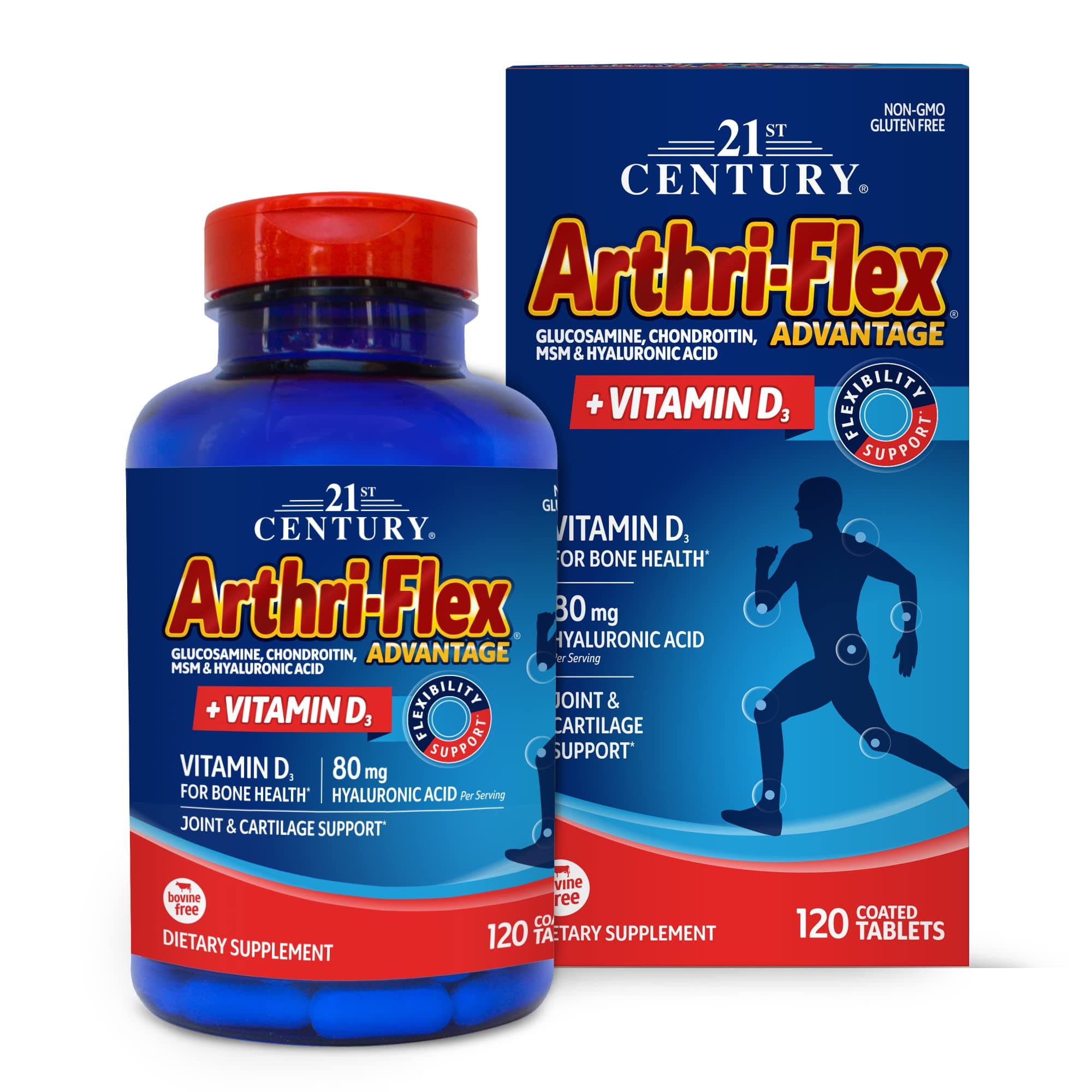 21st Century Arthri-Flex Advantage® + Vitamin D3, 120 Coated Tablets