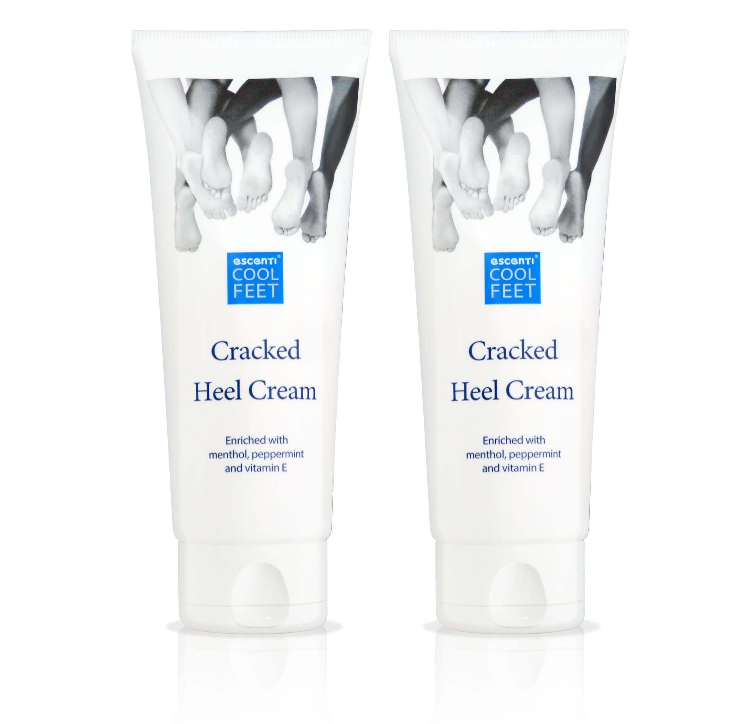 Escenti Cool Feet Cracked Heel Cream for Dry Skin, 100 ml - Pack of 2