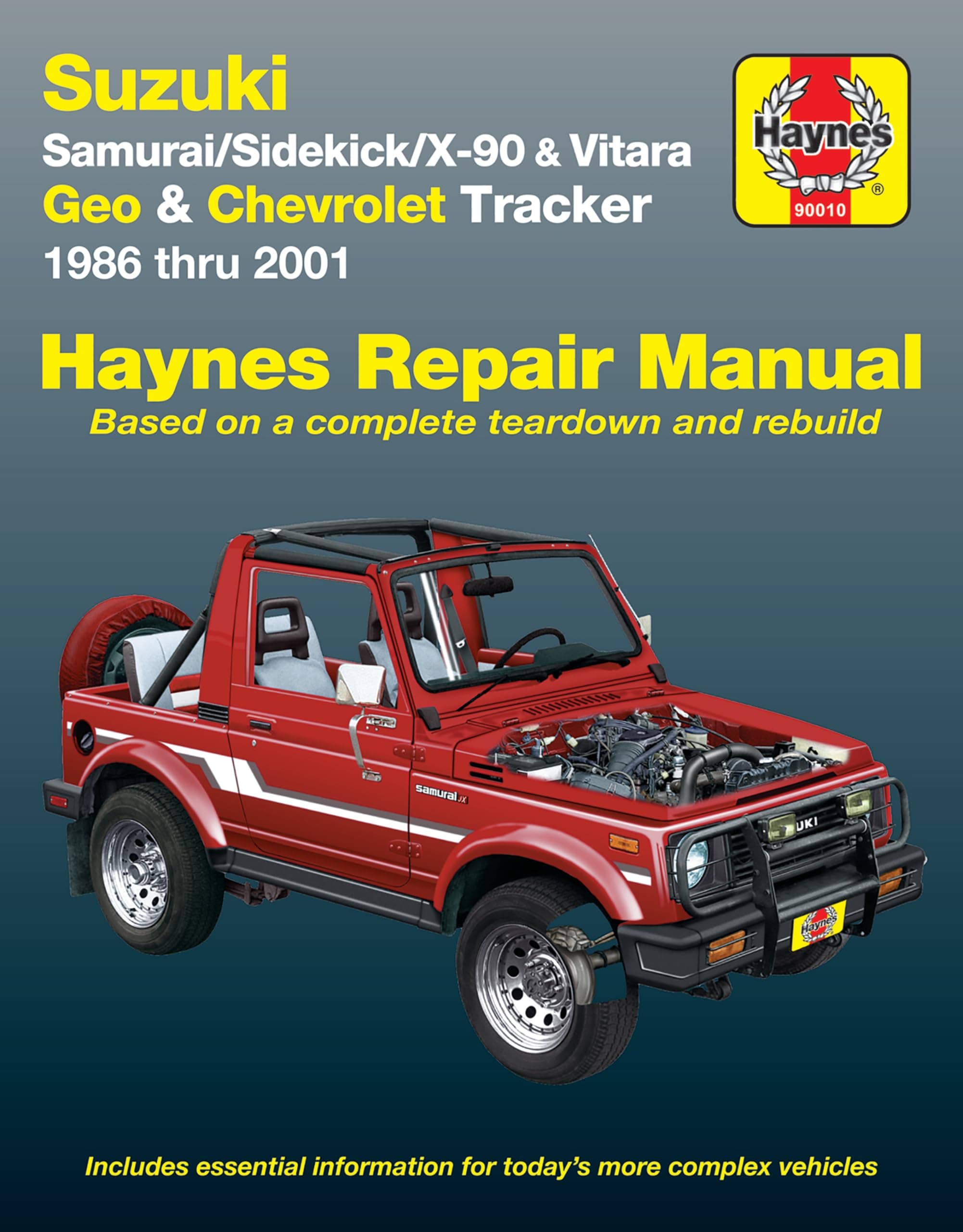 - Haynes Manuals N. America, Inc. Suzuki Samurai, Sidekick, X90, and Vitara; Geo/Chevrolet Tracker (Haynes Repair Manuals)