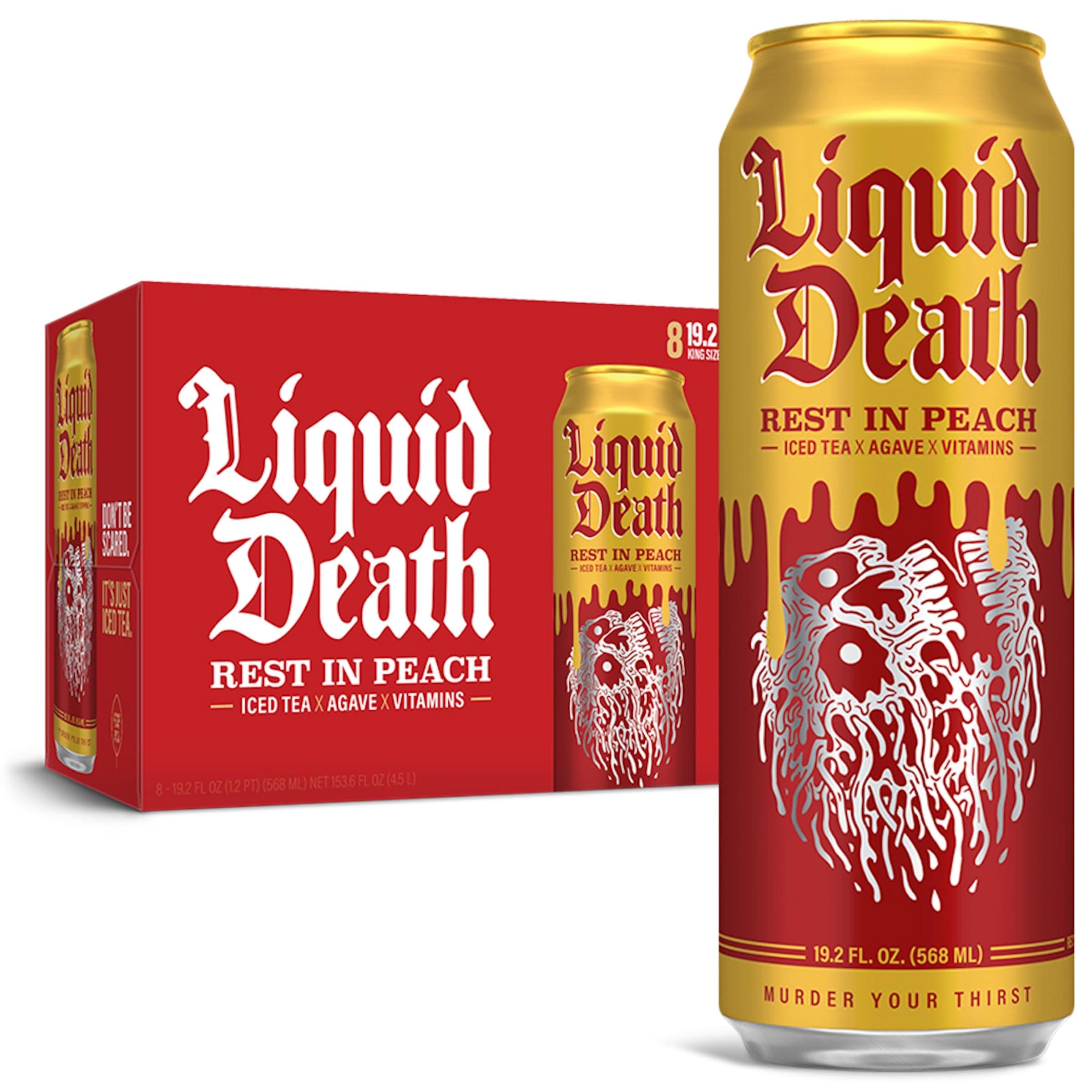 Liquid Death Iced Tea Rest In Peach 153.6FO