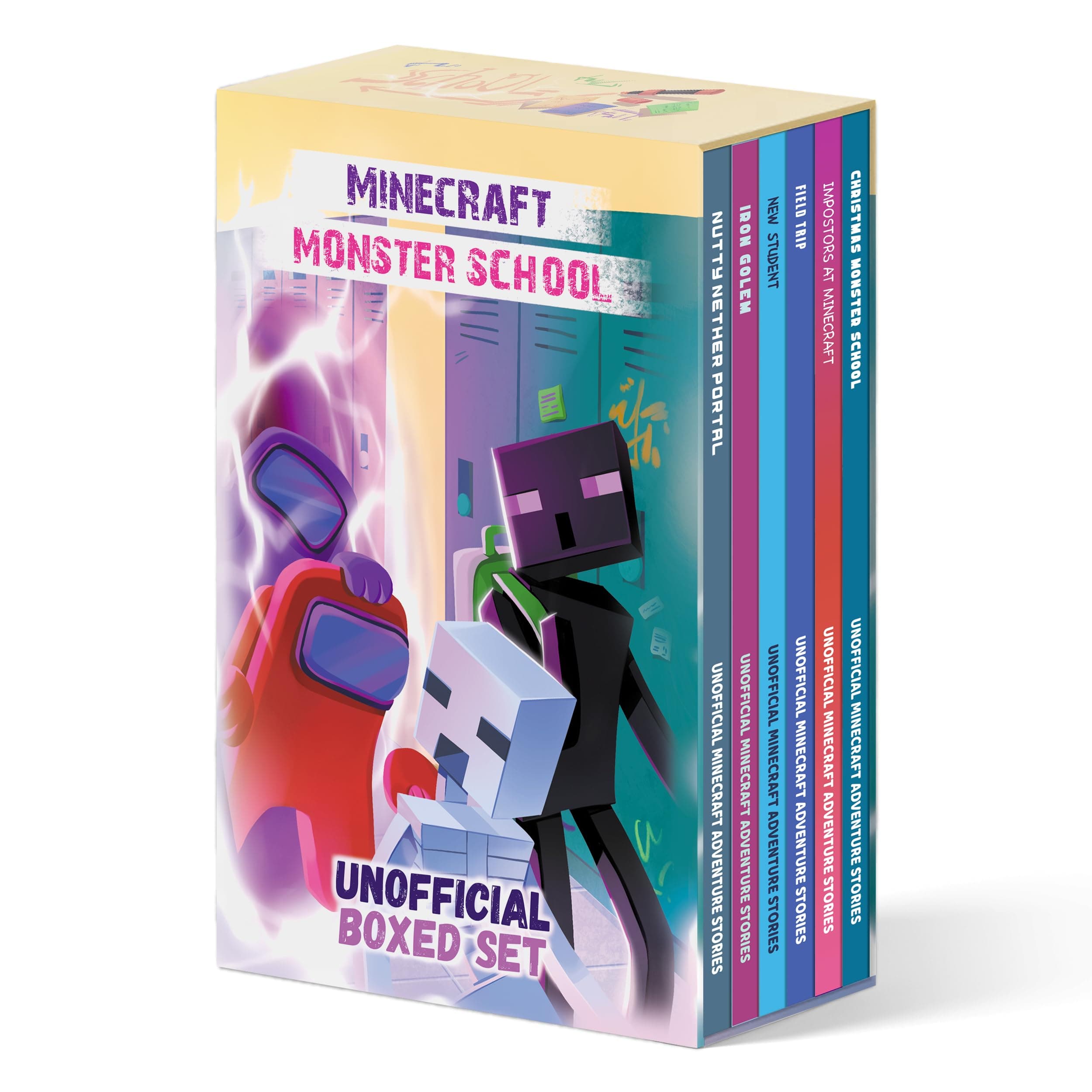 Book Set Story of a Minecraft Monster School, Video Game Inspired Adventure S...