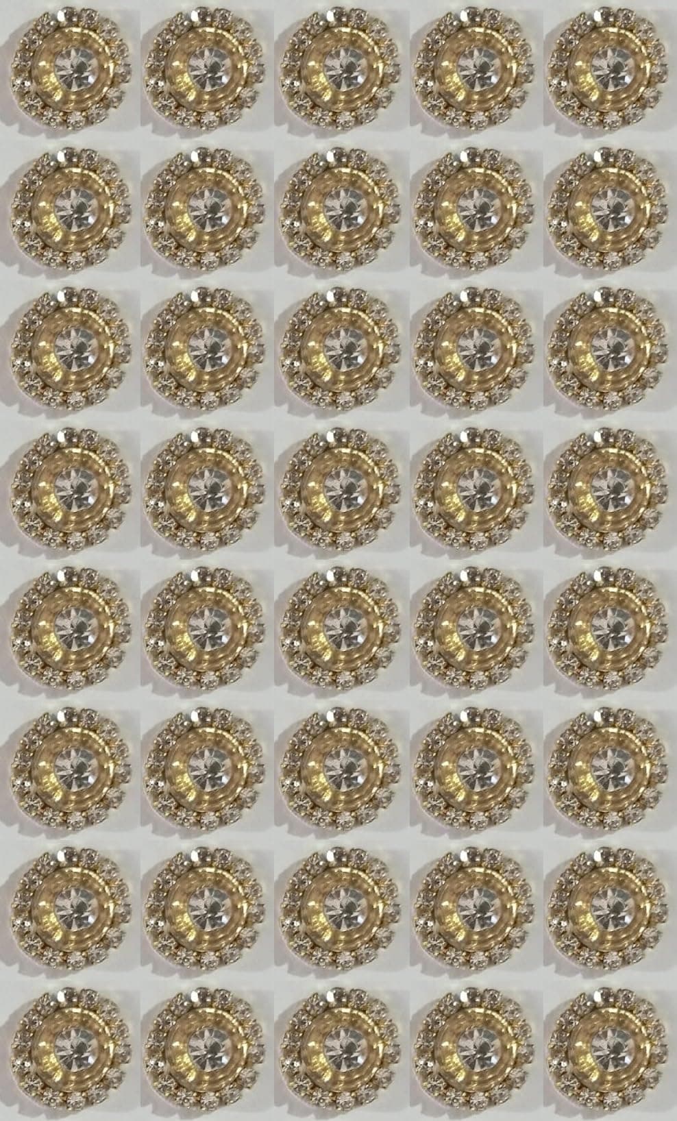 UE Maggam Work Flowers Design Embroidery Applique/Decorative Patches for Clothes Jackets Jeans Blouse Saree Chaniyacholi Lehanga Dresses Curtain Bags & Craft Decoration (Golden 40 Piece)