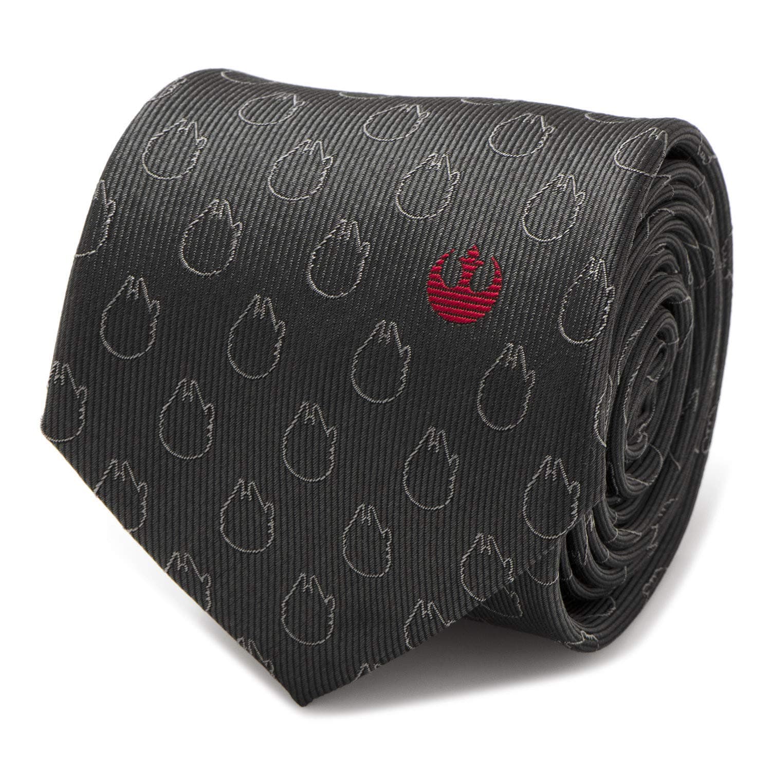 Star Wars Millennium Falcon Rebel Tie Necktie 100% Silk 7.6 cm