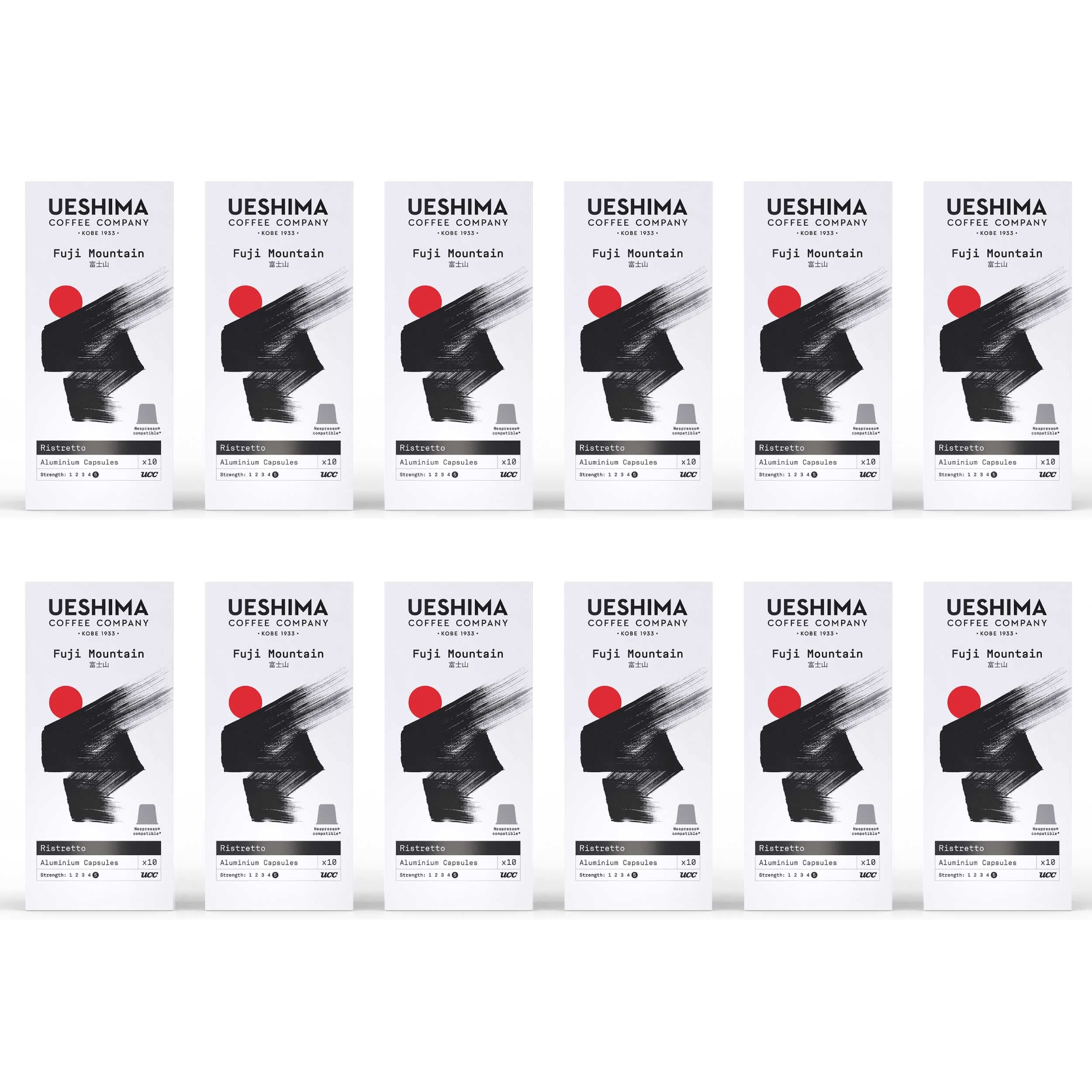 – Ueshima Fuji Mountain Coffee Capsules - 12 Packs Of 10 Capsules (120 Cups)