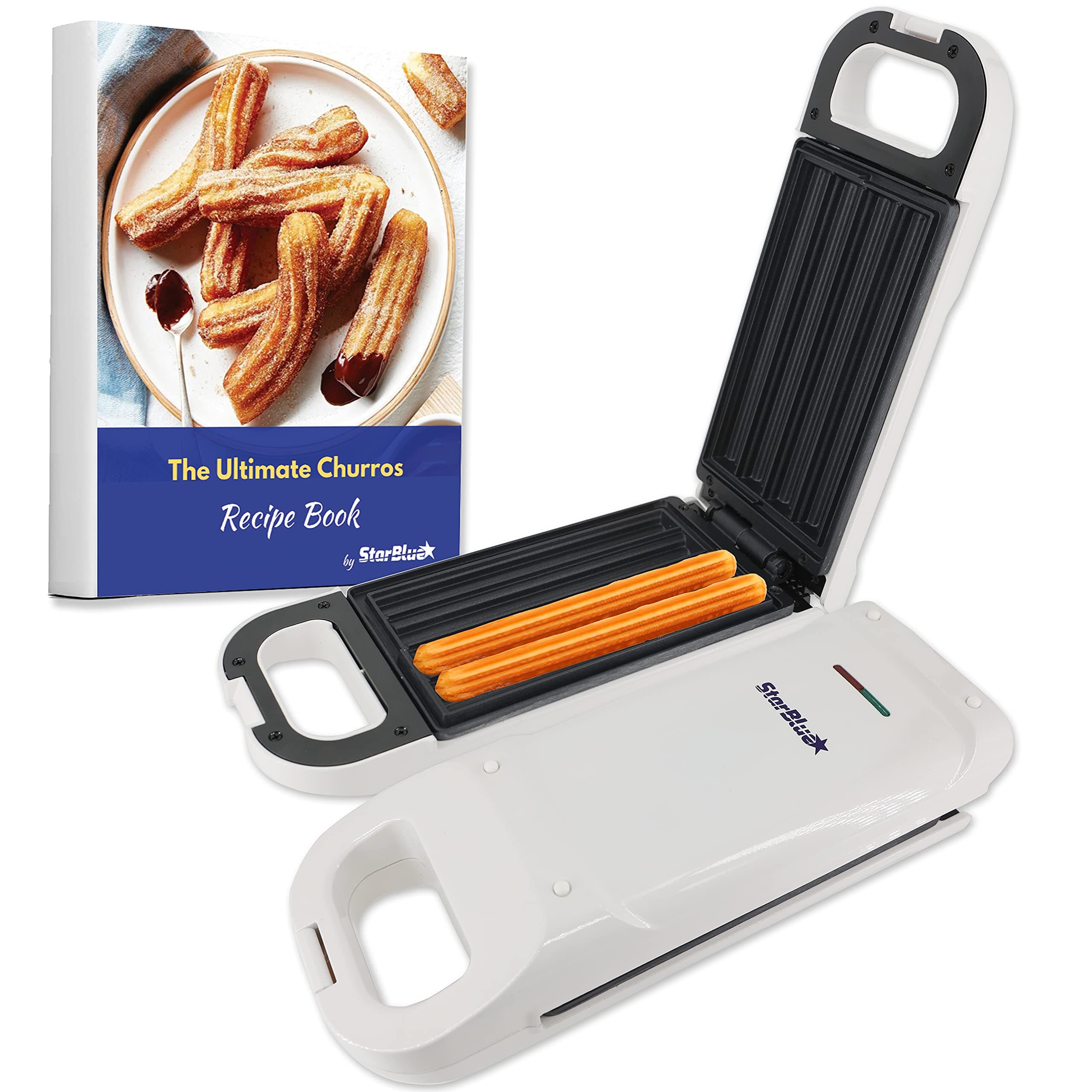 StarBlue Churro Maker with FREE Recipe e-Book - Cook Healthy and Oil-free Churros in just minutes AC 220-240V 50/60Hz 750W, UK Plug
