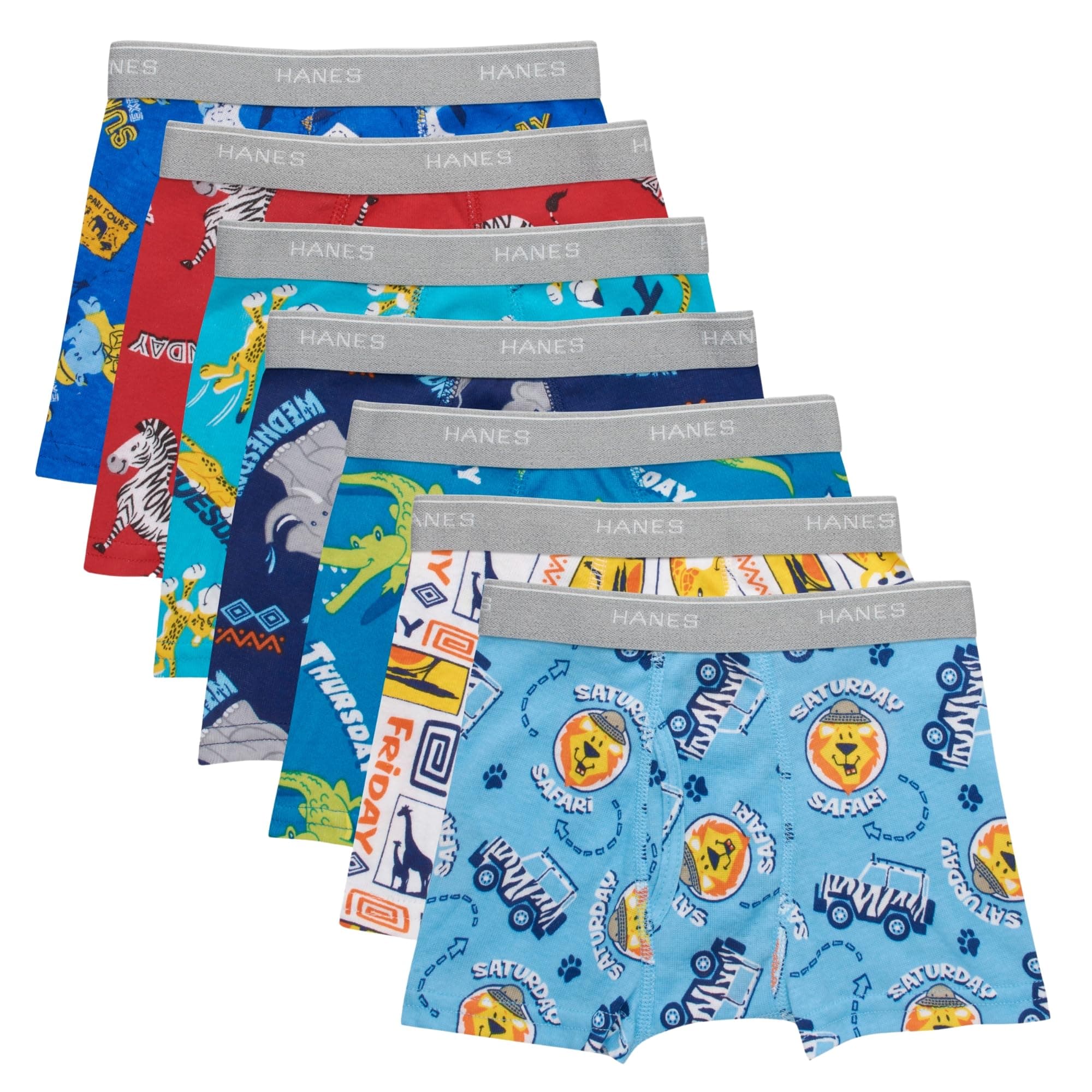 Hanes Boys' Underwear, Boxer Briefs for Boys and Toddlers, Soft Cotton, 7 and 10 Packs