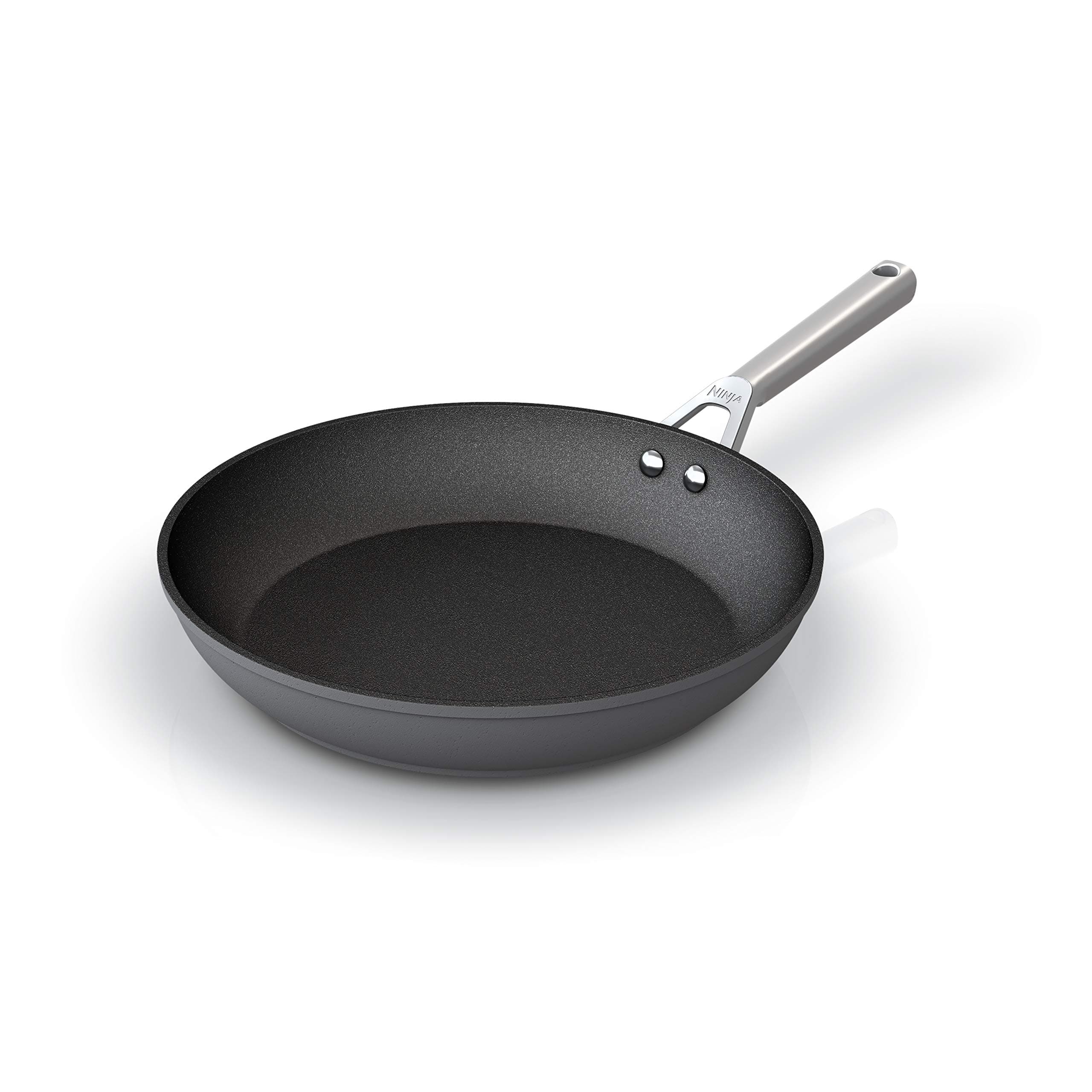 NinjaC30030 Foodi NeverStick Premium 12-Inch Fry Pan, Hard-Anodized, Nonstick, Durable & Oven Safe to 500°F, Slate Grey