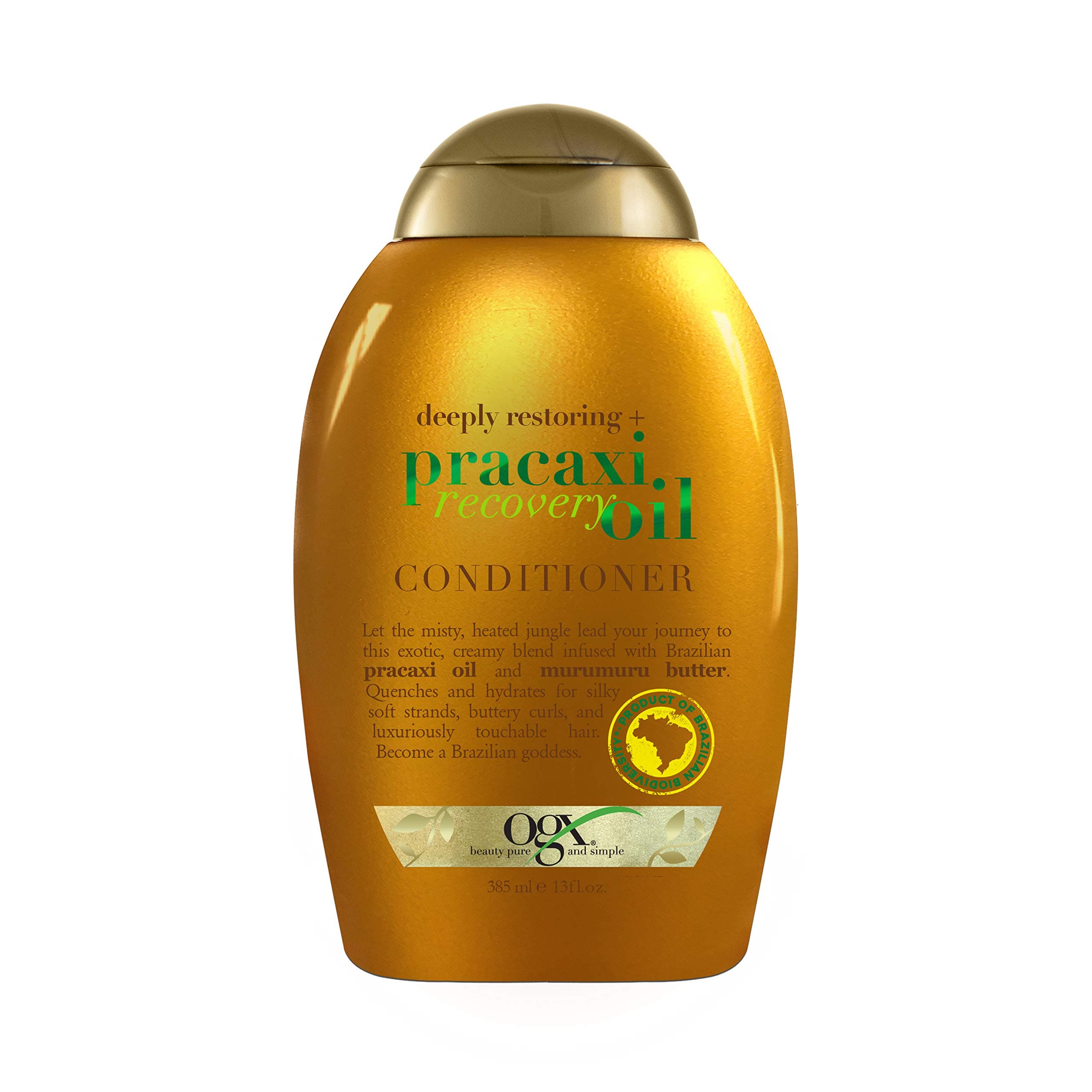 OGX Deeply Restoring + Pracaxi Recovery Oil Anti-Frizz Conditioner, 13 fl. oz