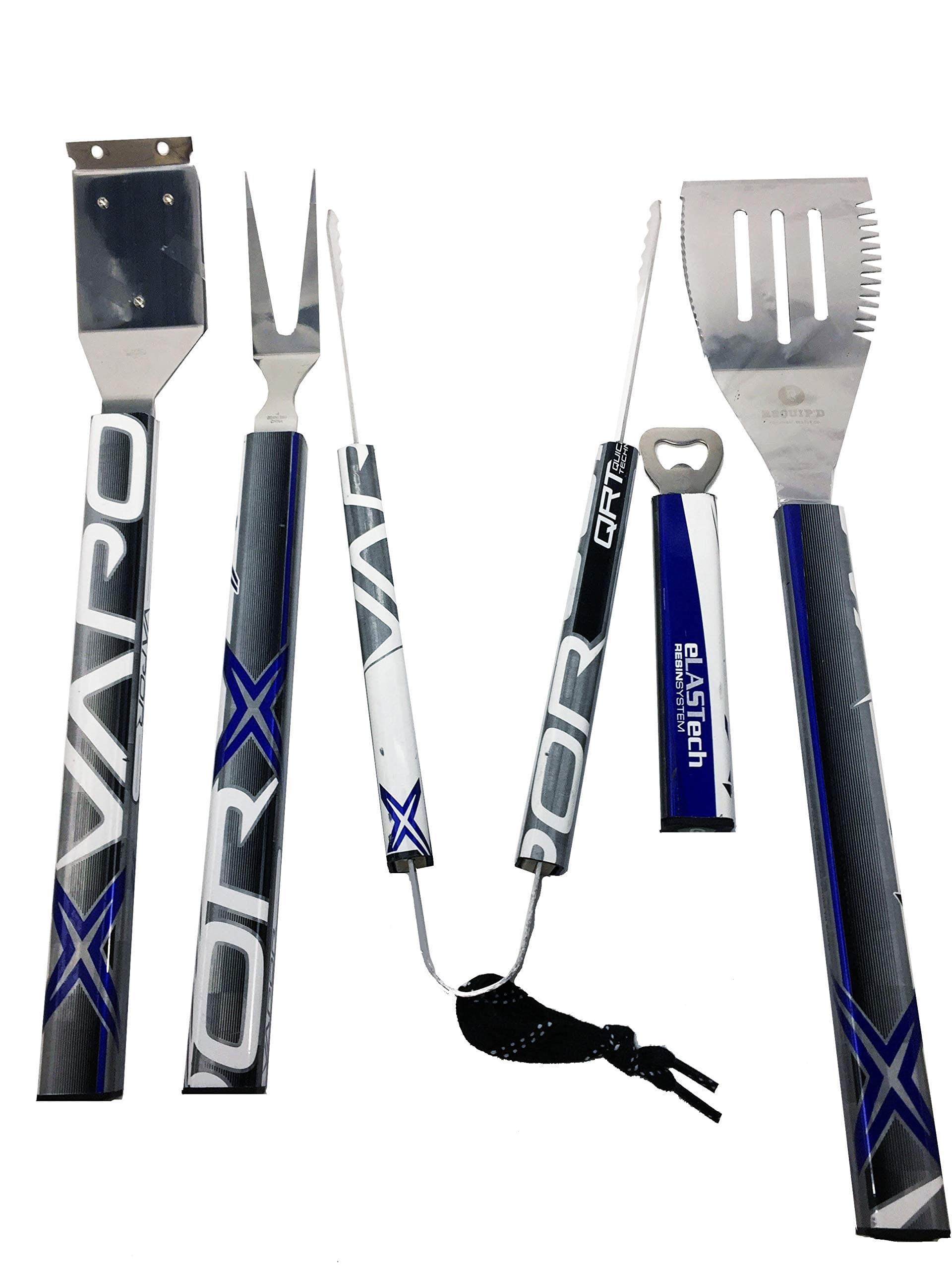 Requip'd 5 Piece Stainless Steel Hockey BBQ Set