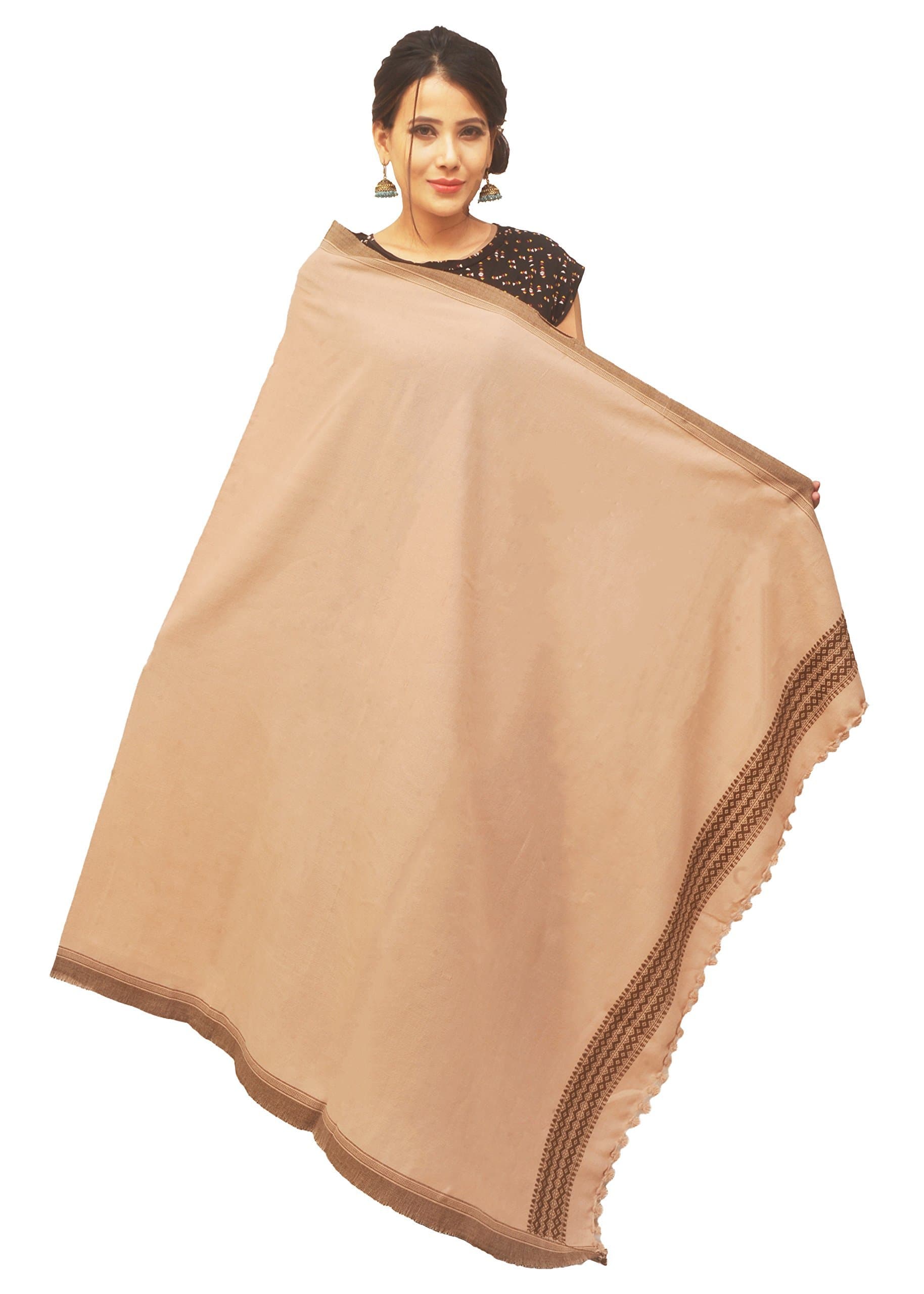 Traditional Indian Shawl for Men & Women | Handmade Embroidery | 88 X 47 Inch