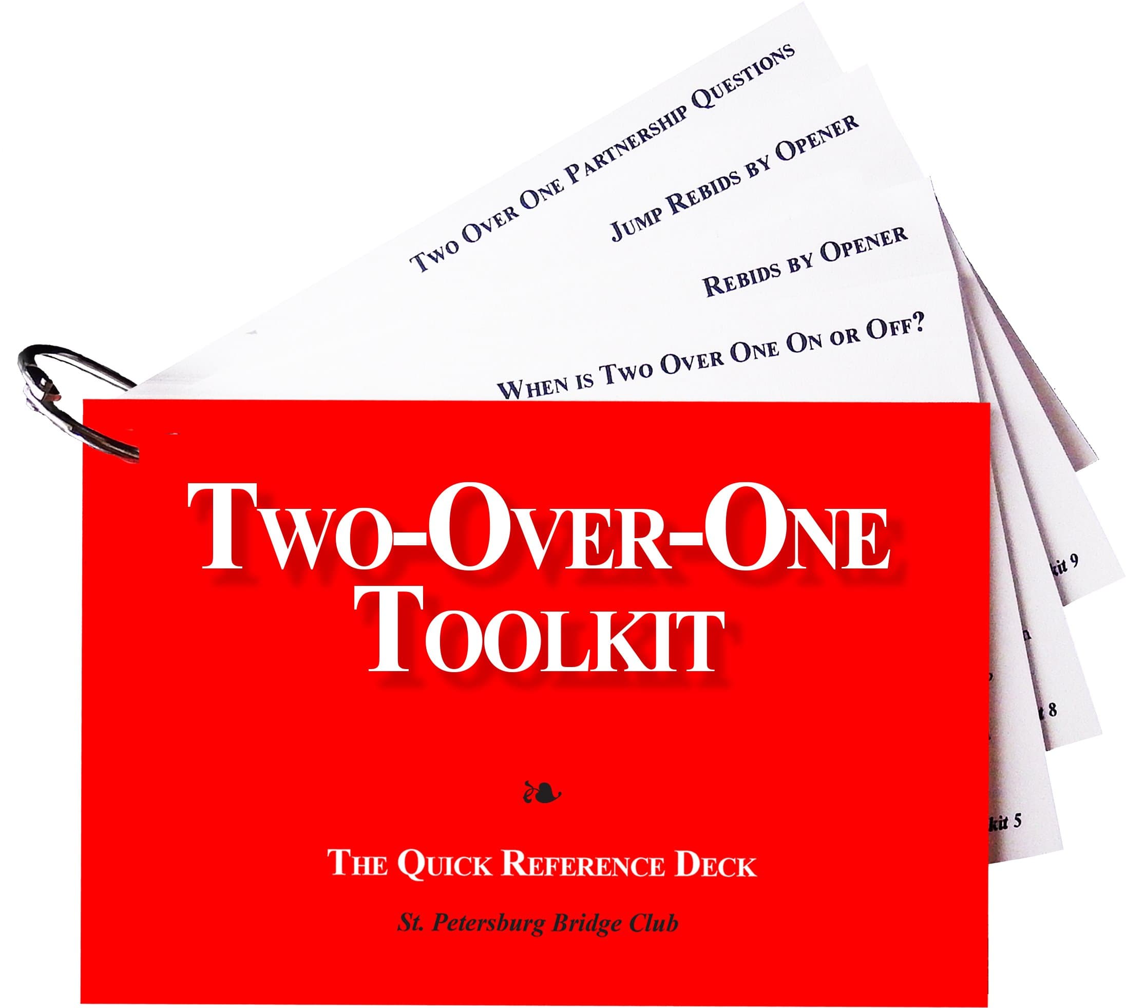 Baron Barclay Two-Over-one Toolkit - The Quick Reference Deck - St. Petersburg Bridge Club - Great Tool to Help Your Bridge Game