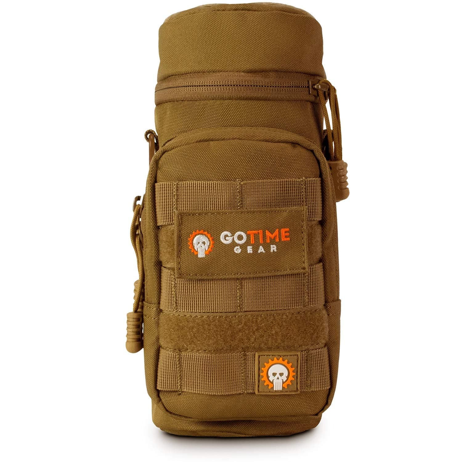 Go Time Gear Molle Water Bottle Holder, Water Bottle Bag for Backpacks, Tactical Canteen Pouch and Water Bottle Caddy, Molle Accessories and Water Pouch, Fits Up to 40 oz.