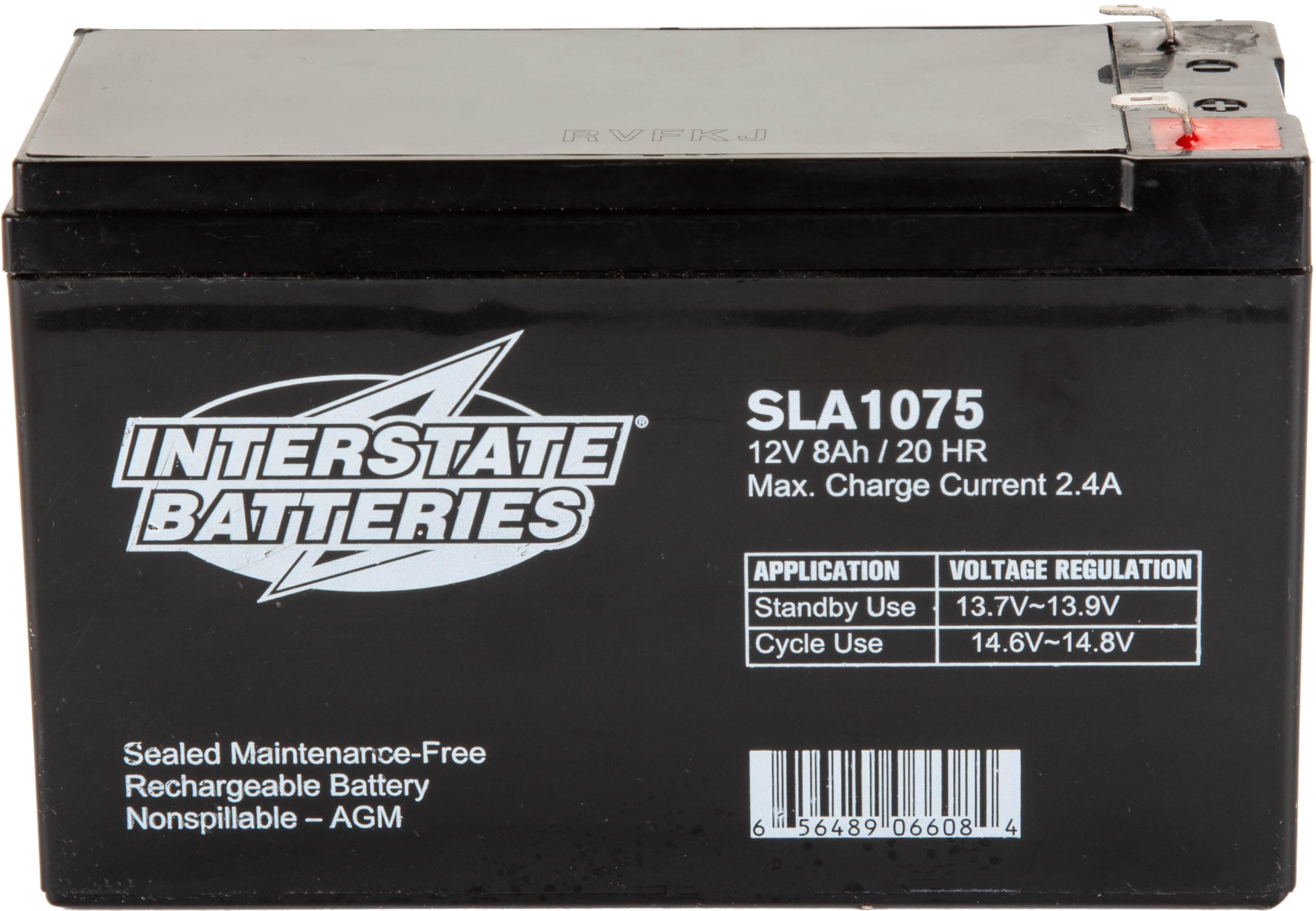12V 8Ah Battery (SLA1075) Sealed Lead Acid Rechargeable SLA AGM (F1 Terminal) Wireless Internet UPS Systems, FIOS, SP12-7
