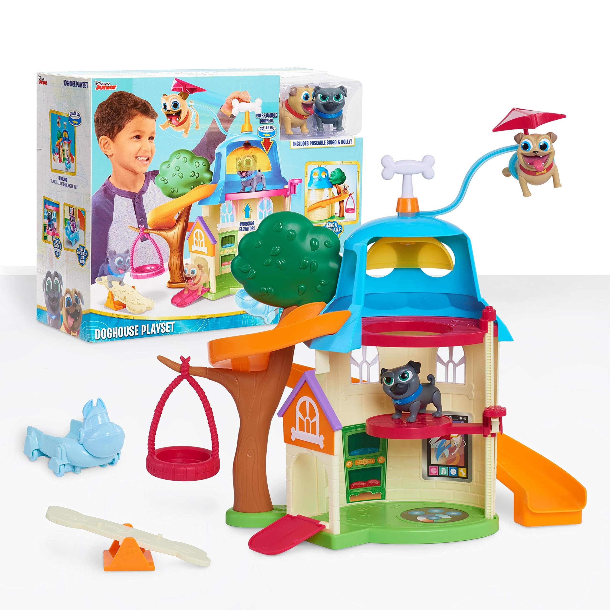 Puppy Dog Pals Doghouse Playset, Officially Licensed Kids Toys for Ages 3 Up by Just Play