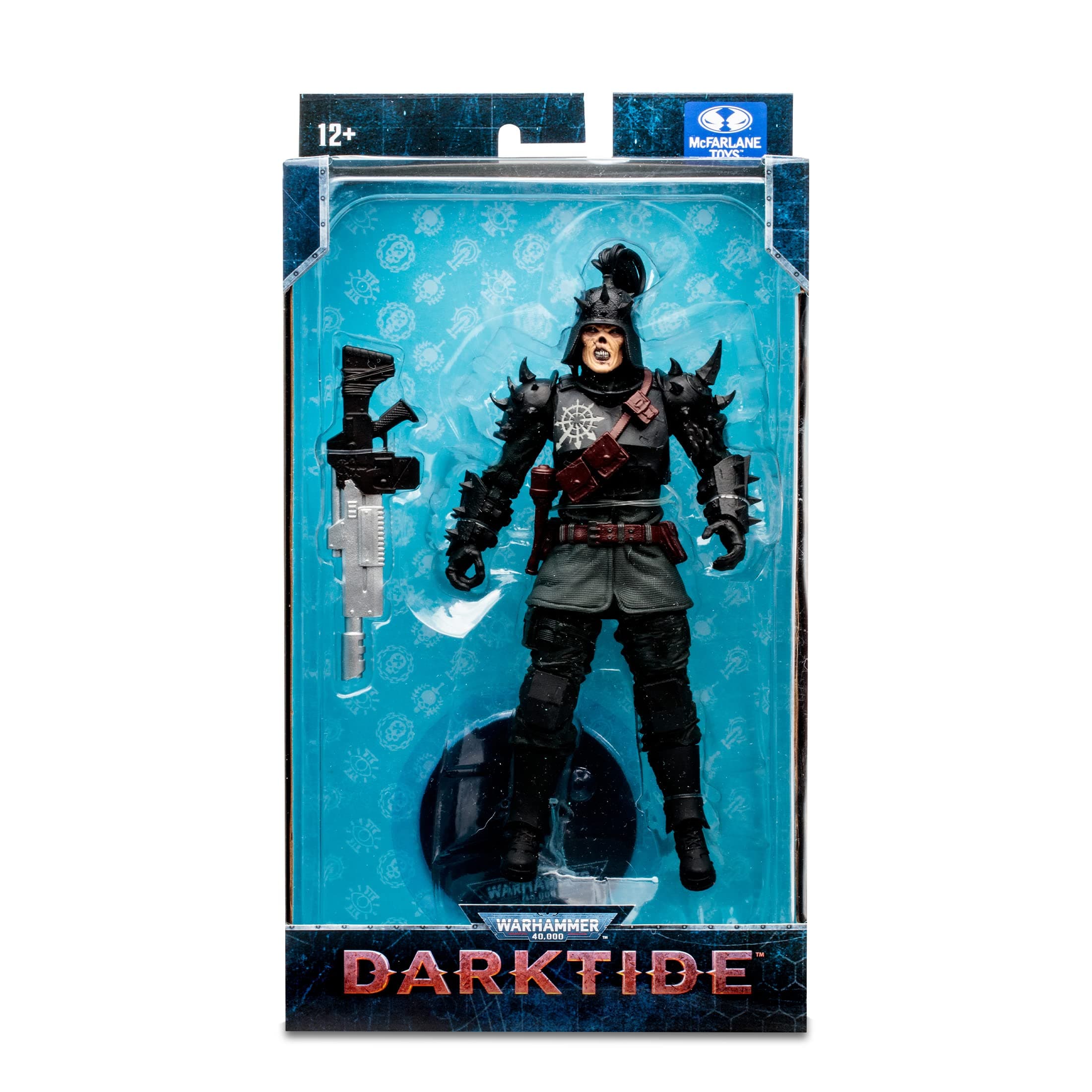 McFarlane Toys, 7-Inch Warhammer 4000 Darktide Traitor Guard Exclusive Action Figure With 22 Moving Parts, Multicolour Collectible Warhammer Figure With Collectors Stand Base â€“ Ages 12+