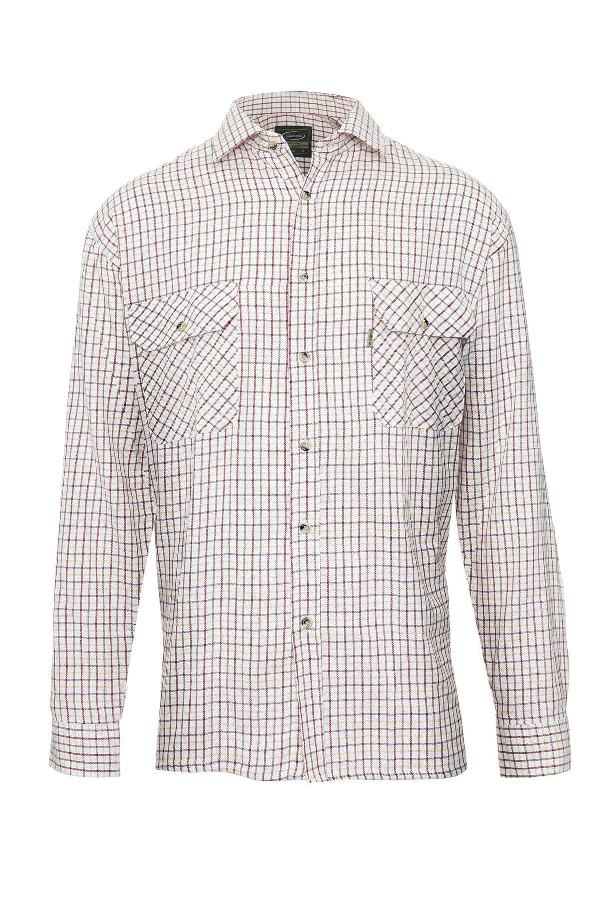 WALKER AND HAWKESMens Long Sleeved 100% Cotton Country Check Shirt