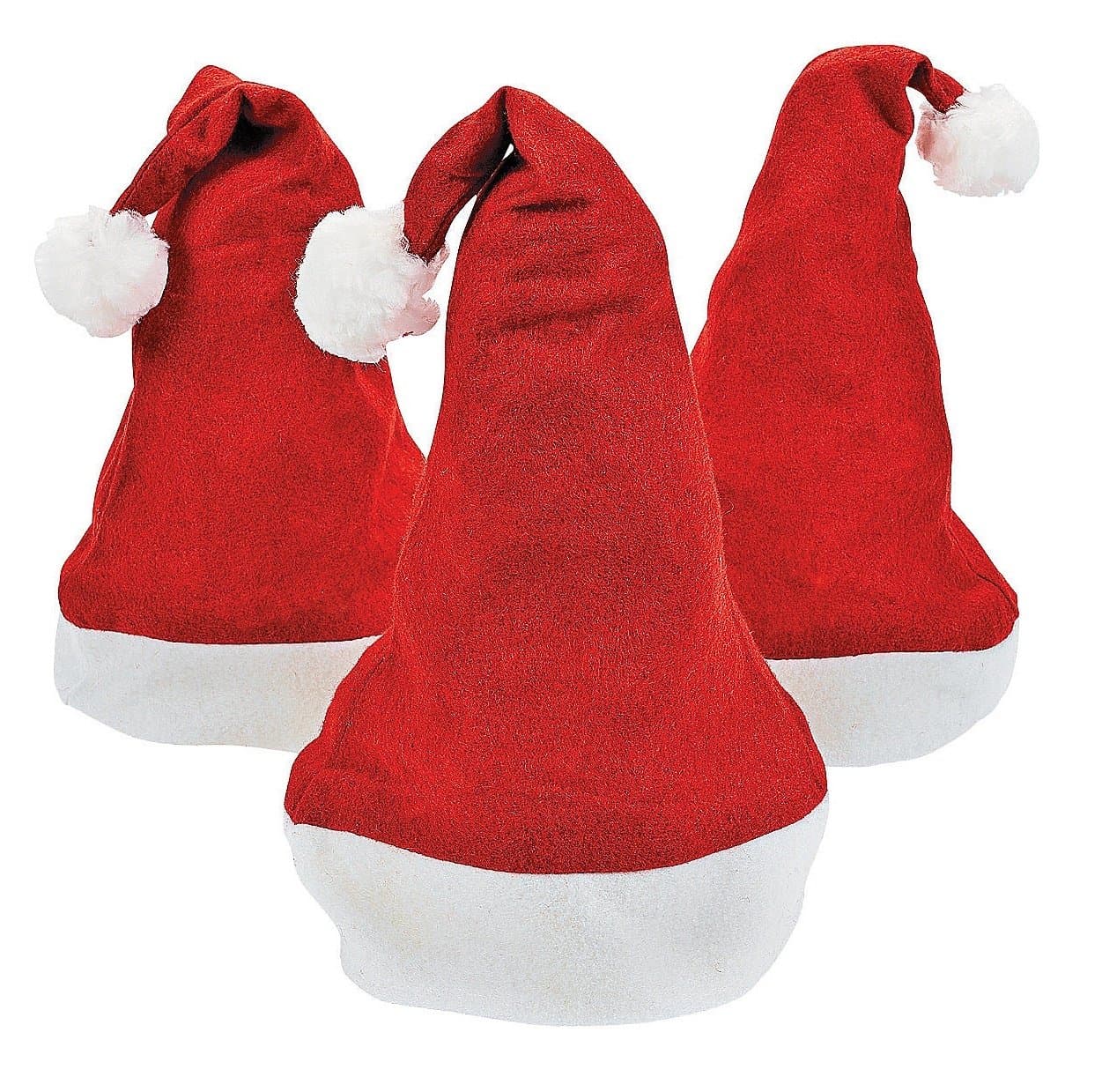 Fabulous Felt Santa Hats (1 dz)