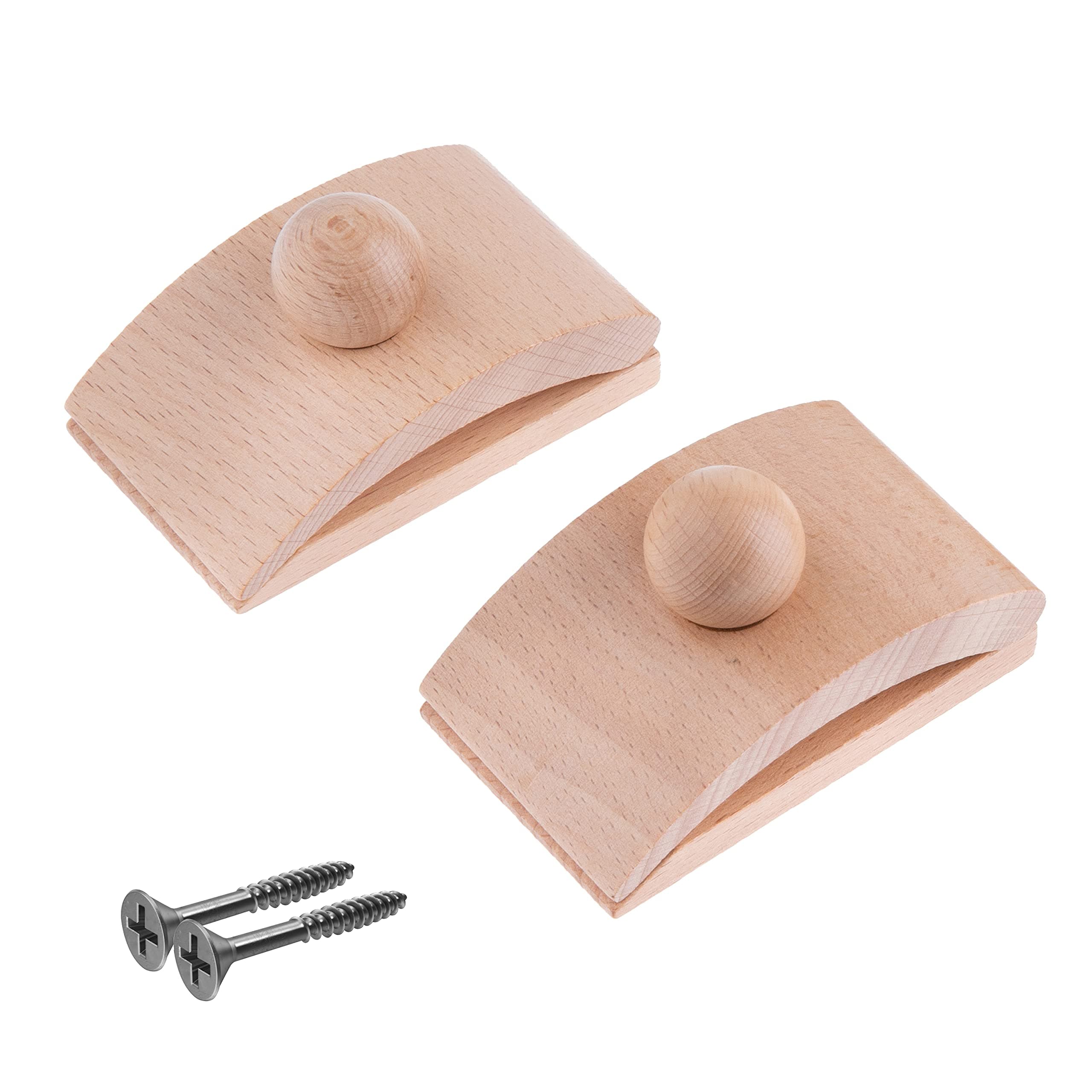 Classy Clamps Wooden Quilt Wall Hangers - 2 Large Clips (Light) and Screws for Tapestry and Wall Hangings - Quilt Rack