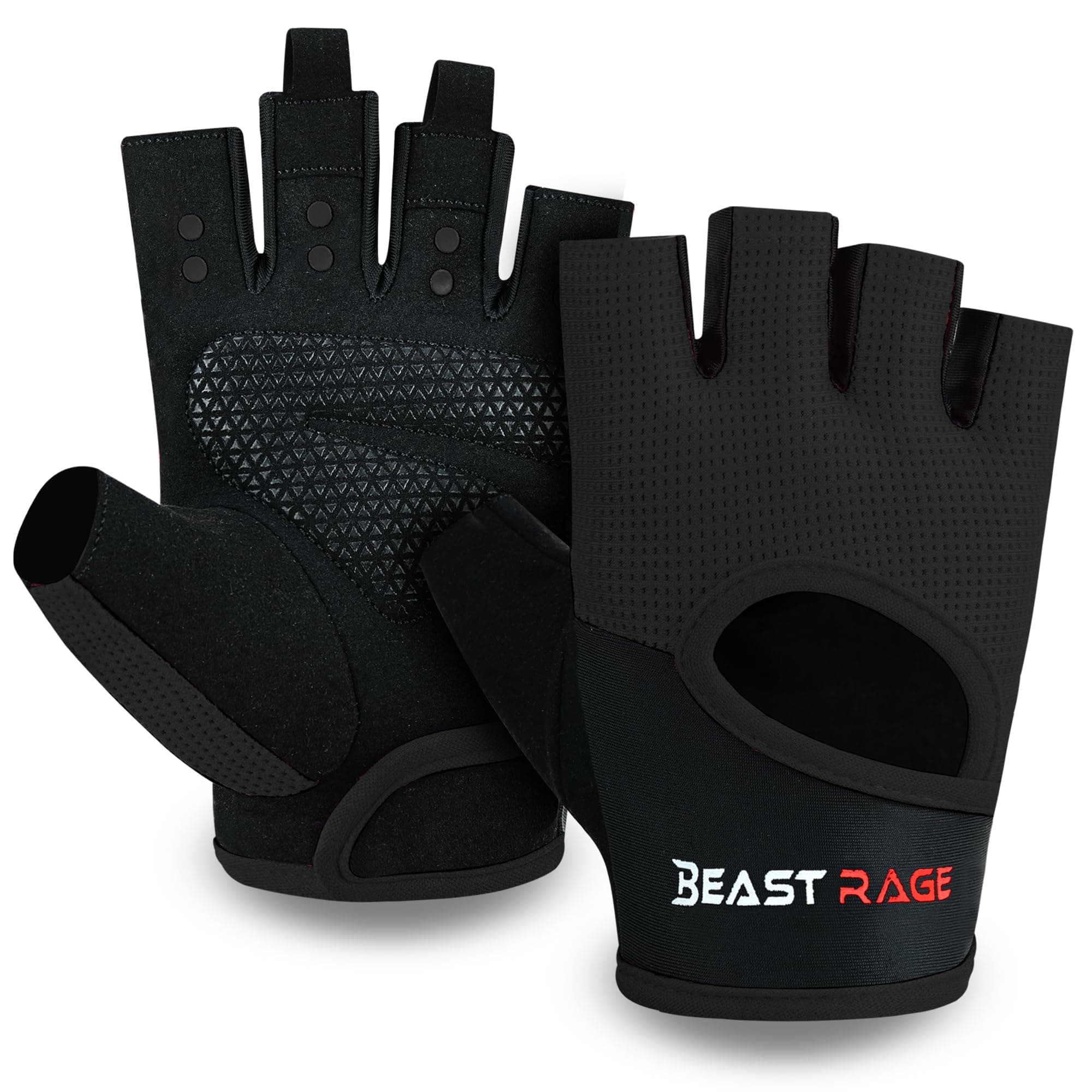 BEAST RAGE Training Gloves for Men and Women Weightlifting Bodybuilding Gym Exercise Non-Slip Crossfit Bodybuilding Cycling