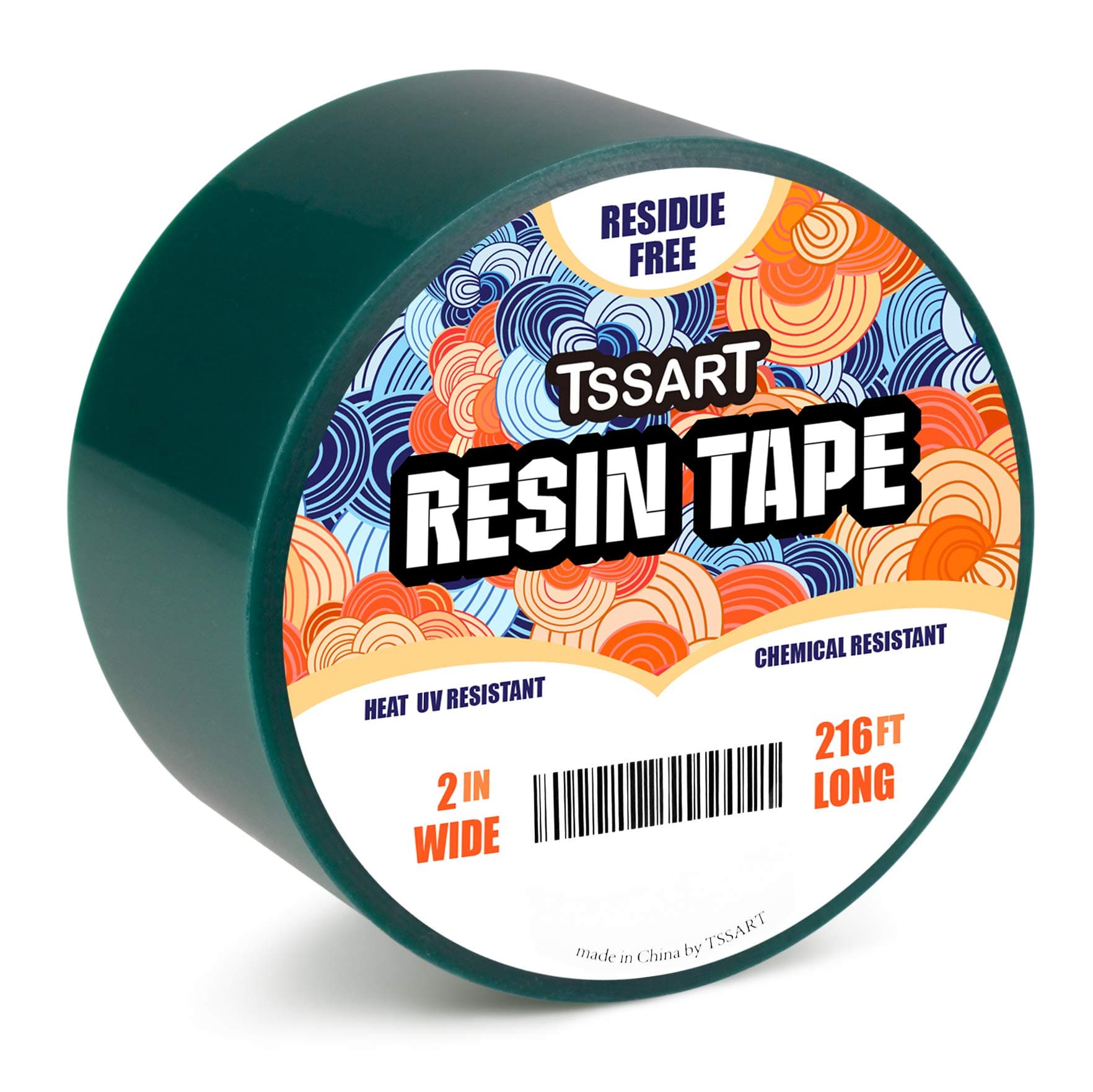 Resin Tape for Epoxy Resin Molding - Thermal Silicone Adhesive Tape, Oxidation and High Temperature Resistance Easy Peeling, Epoxy Release Tape for River Tables - 2 inch Wide 216FT Long