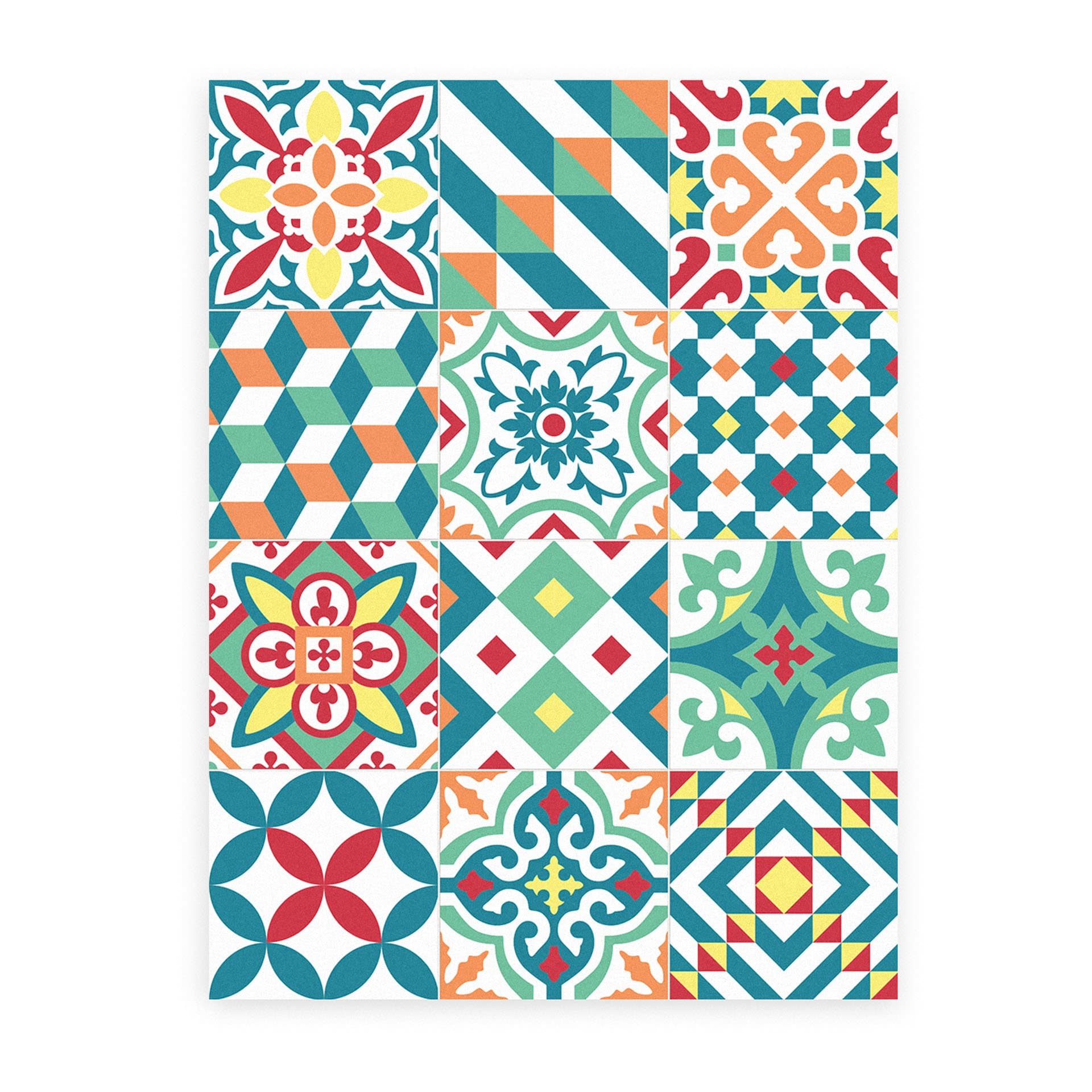 MAMUT Big Design VINYL MAT for KITCHEN or CHILDREN ROOM. Eclectic Tutti-Frutti 60x80cm or or 23,6x31,5 inch. Very easy to clean with a mop.