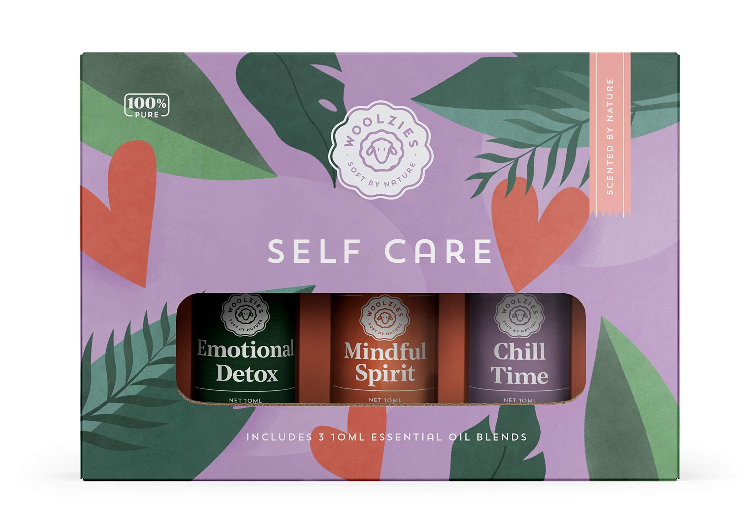 WoolziesSelf Care Essential Oil Set Includes Emotional Detox, Mindful Spirit, Chill Time Blends
