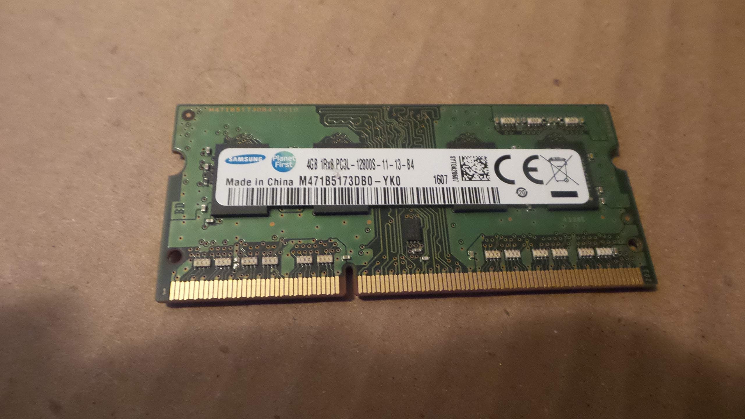 Samsung 4GB DDR3 Memory SO-DIMM 204pin PC3L-12800S 1600MHz M471B5273CH0-YK0