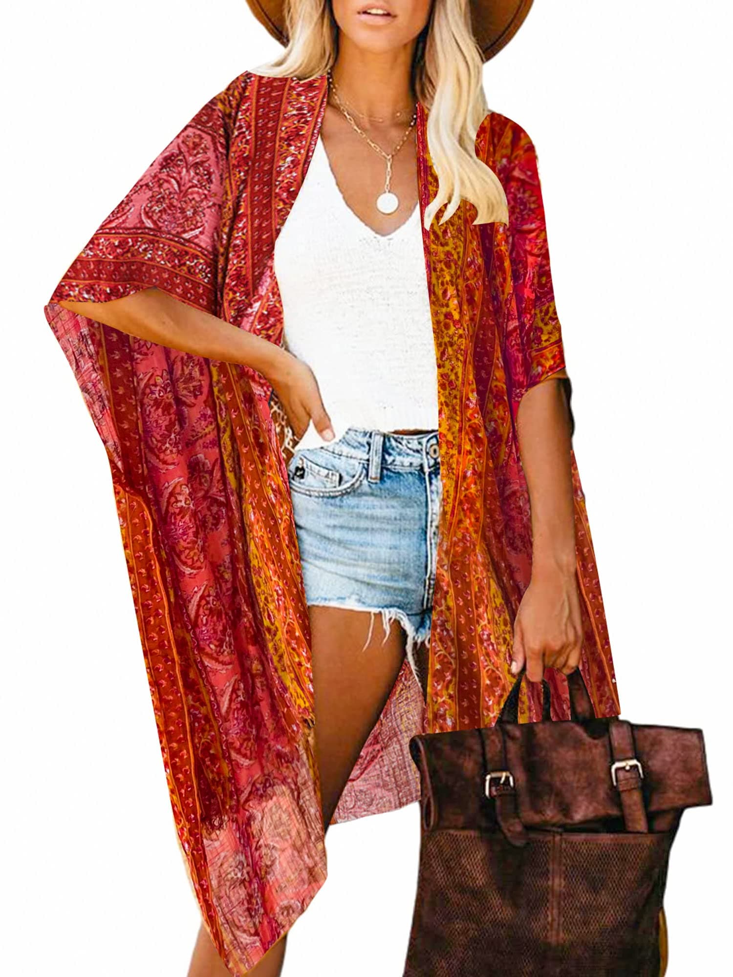 Breezy Lane Kimonos for Women Swimsuit Coverups Beach Cover Up Swimwear Cardigan Summer