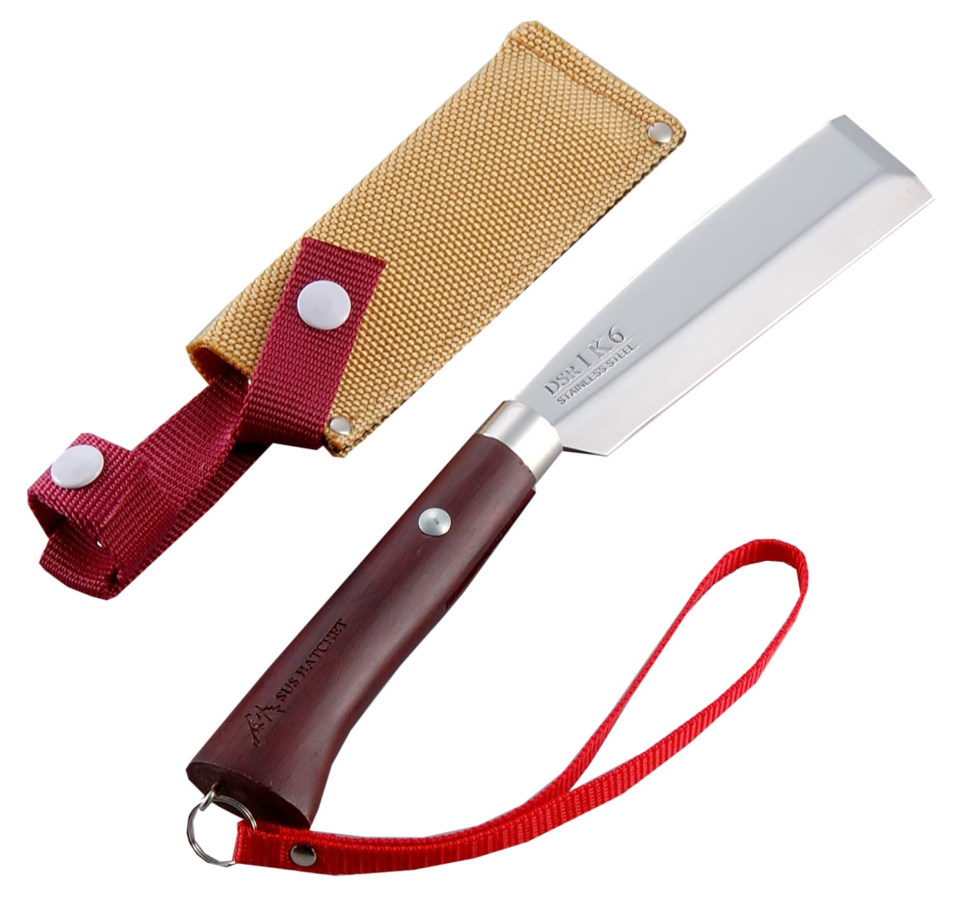 Tomita Nissaku Japanese Garden Machetes No. 4110 Stainless Steel Blade 1k-6 HRC 58° with Strap