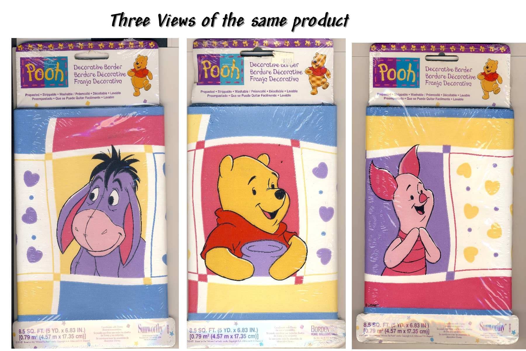 Sunworthy Winnie the Pooh Decorative Prepasted Washable Strippable Border 18263