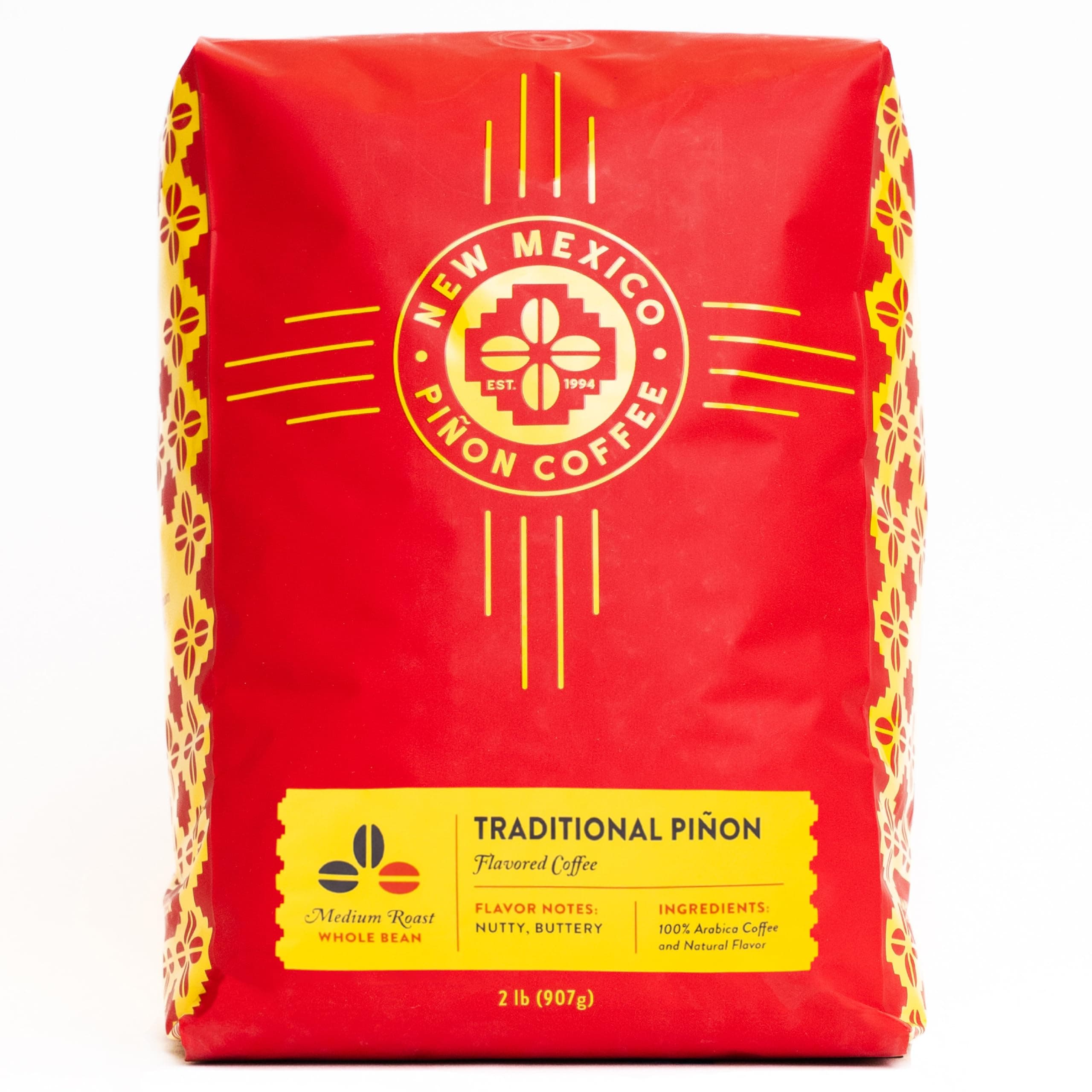 Naturally Flavored Coffee (Traditional Piñon Whole Bean, 2 pound)
