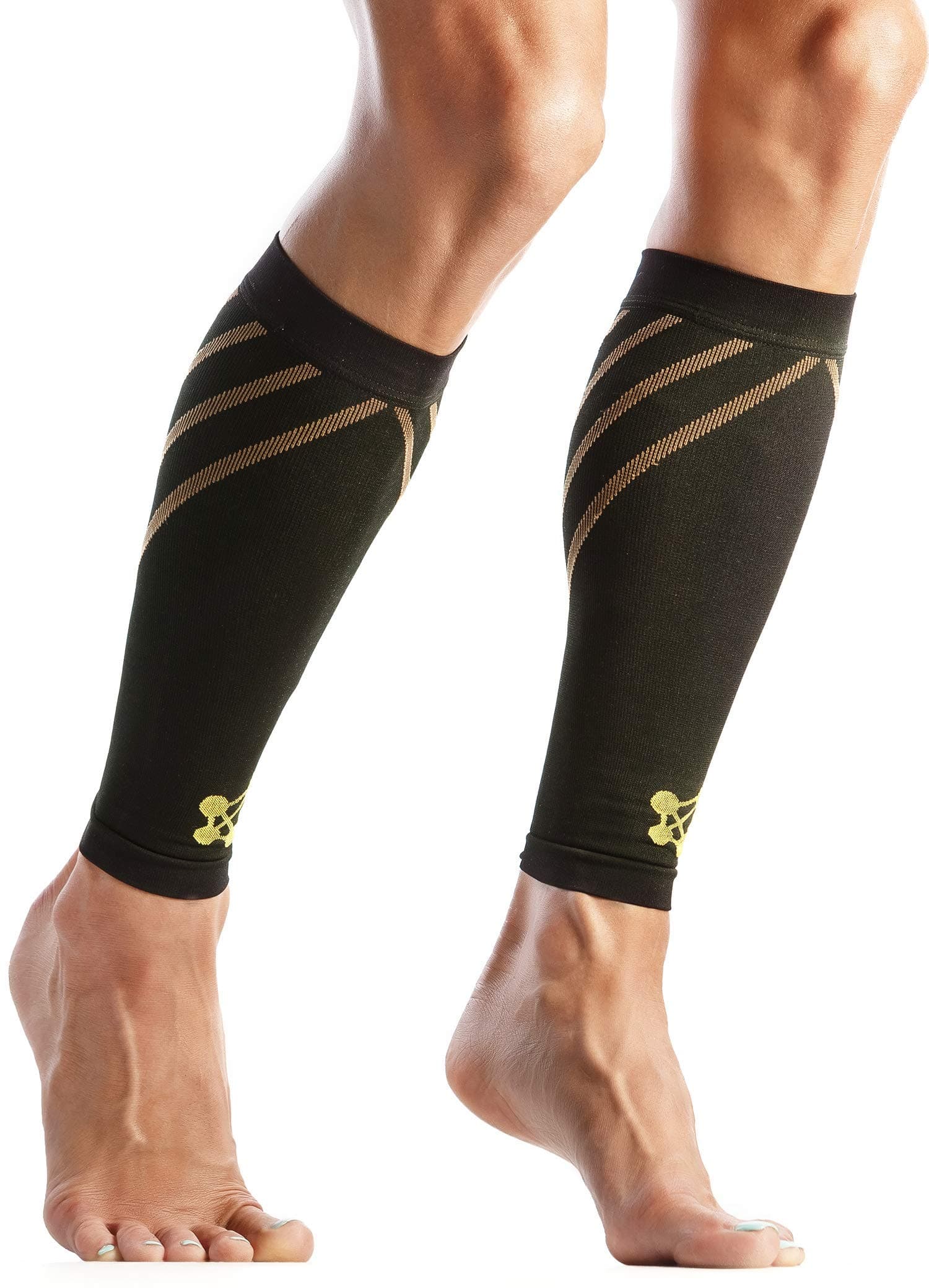 CopperJointCopper-Infused PRO Compression Calf Sleeve, High-Performance Design Promotes Proper Blood Flow and Offers Superior Compression & Support for All Lifestyles, Pair Small black