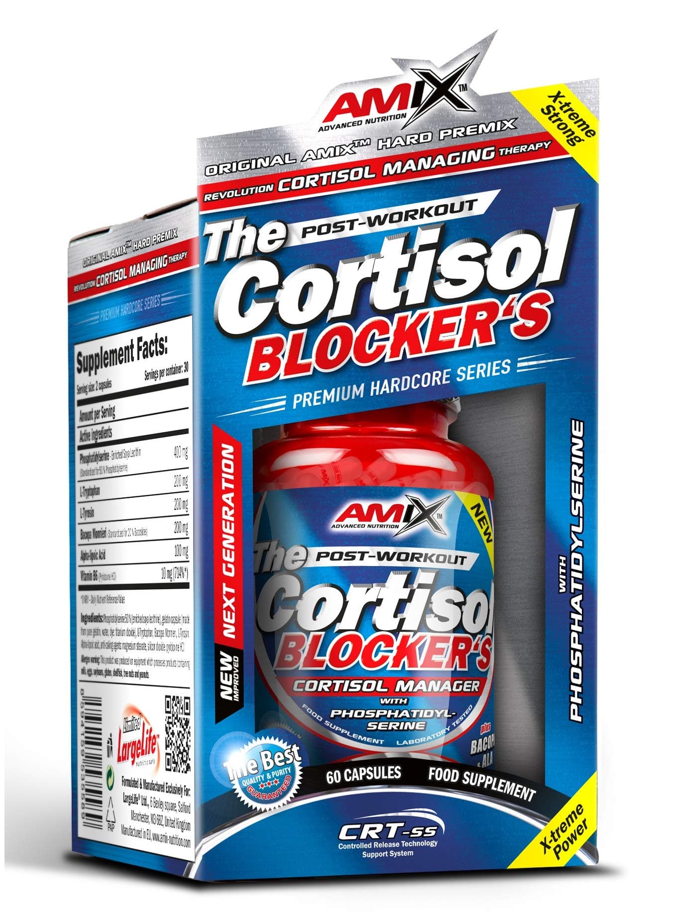 Amix Cortisol Blocker’s Helps to Effectively Lower Cortisol Levels, 60 capsules