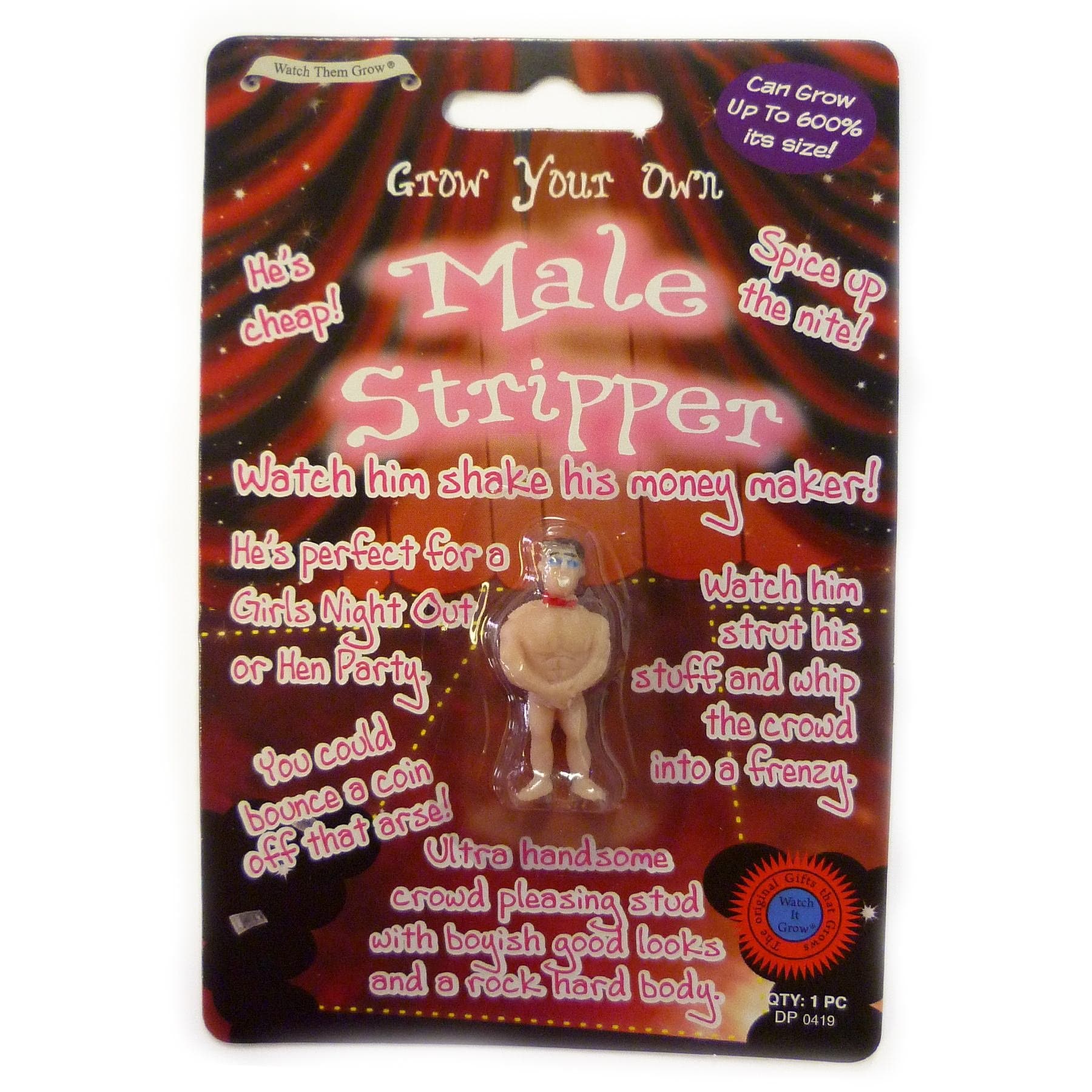 Diabolical Gifts DP0419 Grow Your Own Male Stripper