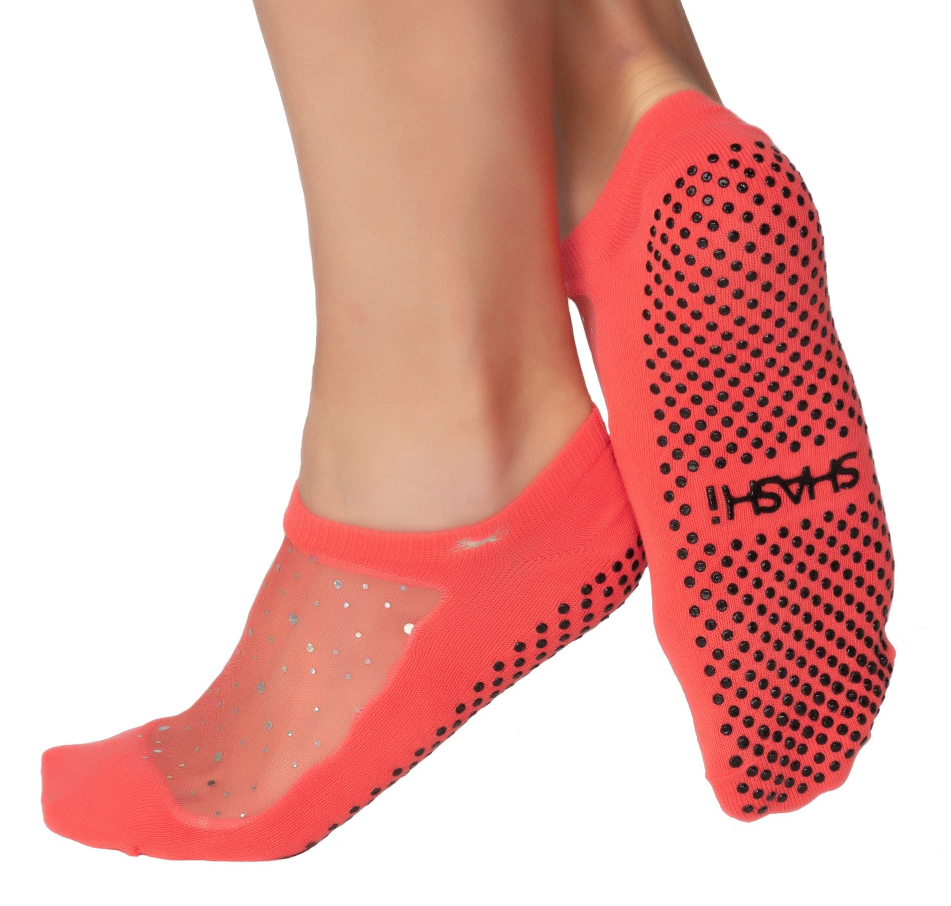 SHASHI Star Mesh Socks for Women - Pilates Socks with Grips — Workout Socks Women — Non Slip Socks for Barre, Yoga & More