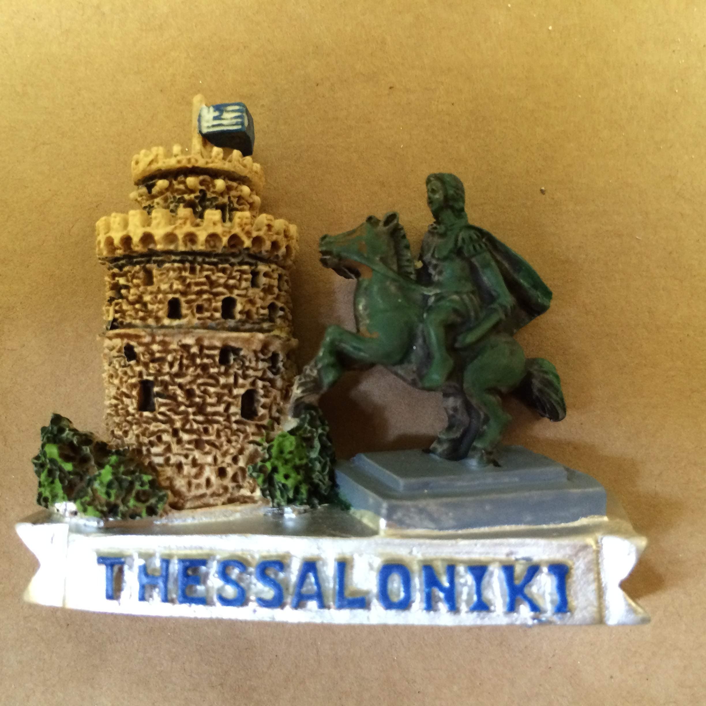 Greece Thessaloniki 3D Poly Resin Fridge Magnet