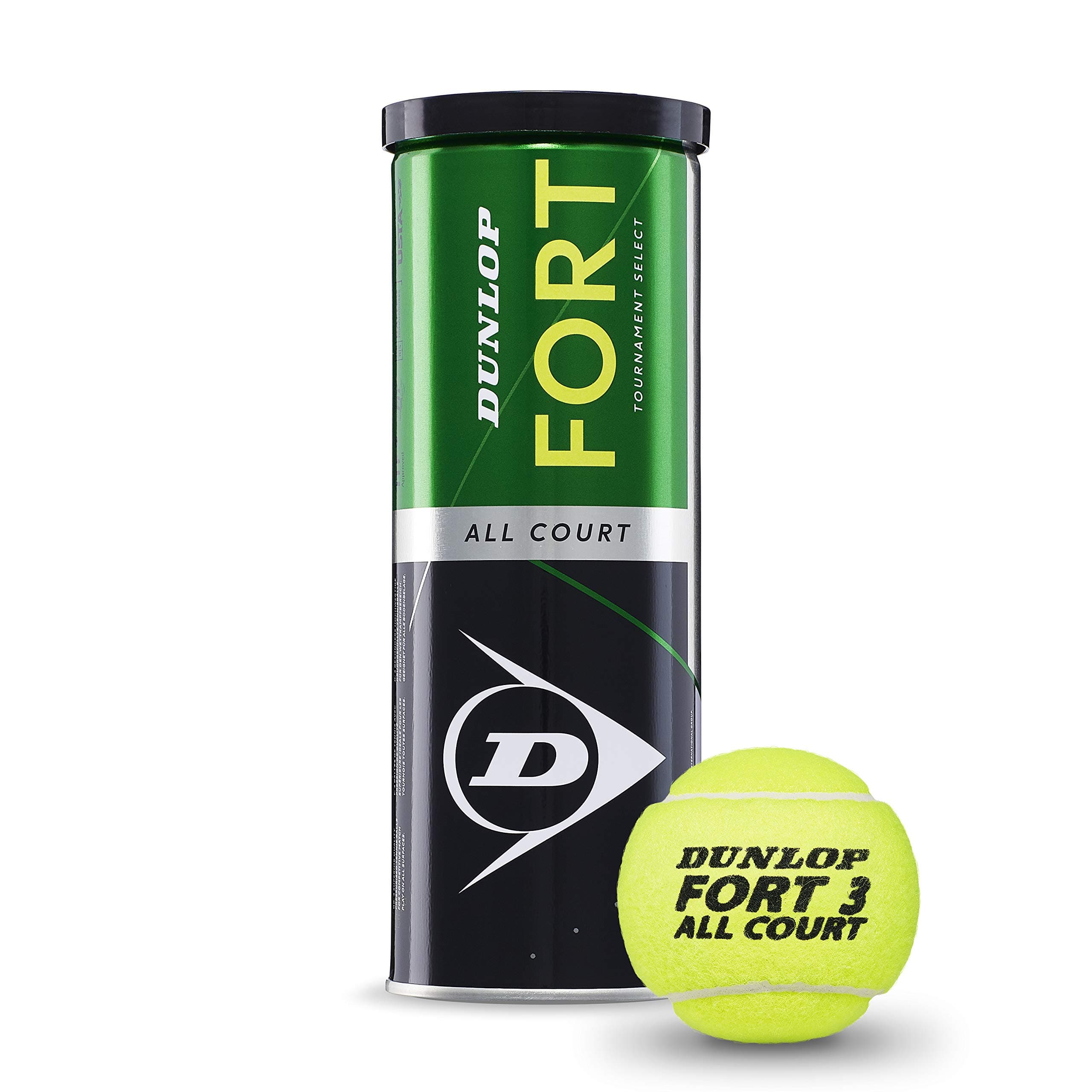 DUNLOP TENNIS BALL FORT ALL COURT TIN, 3 PCS PER CAN