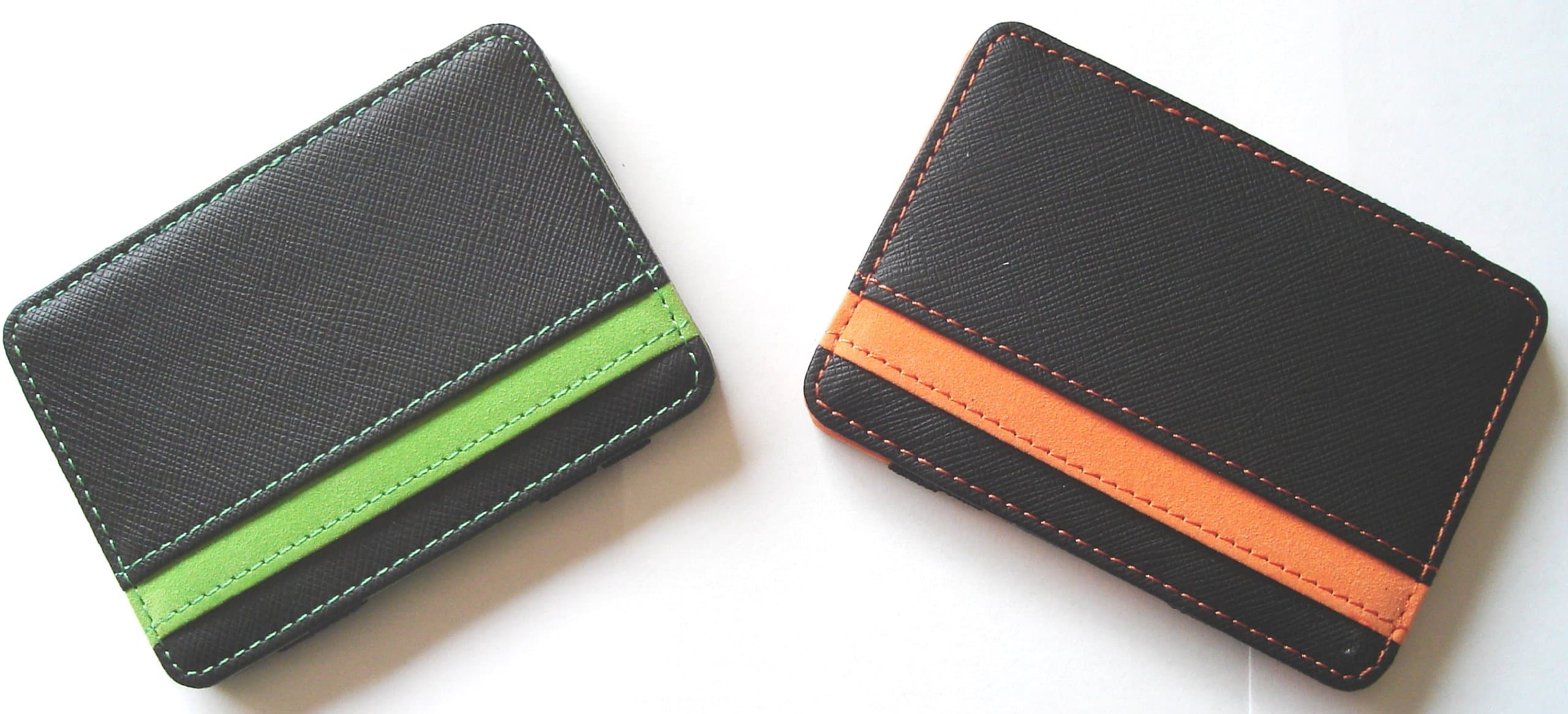 MENS MAGIC MONEY CLIP LEATHER WALLET ID CASH HOLDER CREDIT CARD COVER CASE