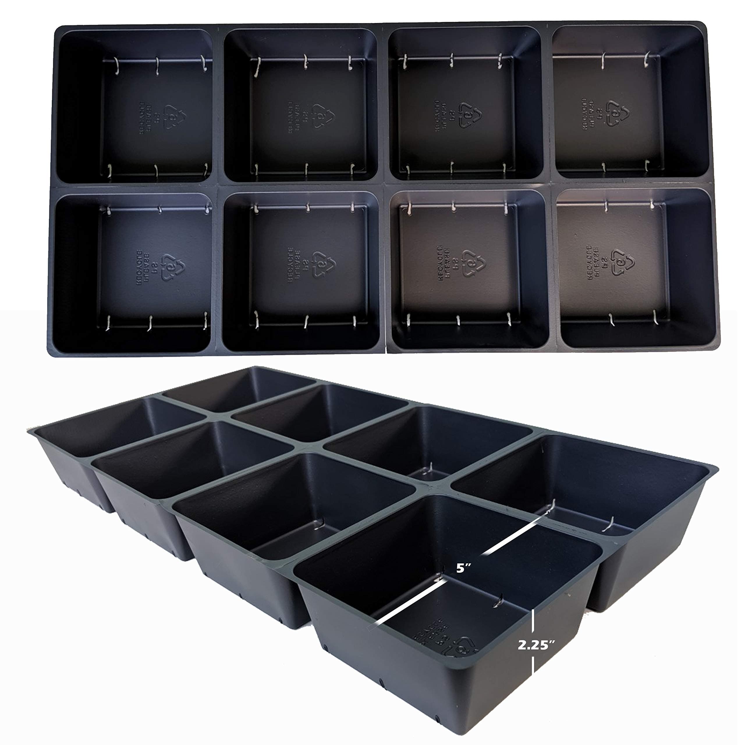 Dmarketline10 Trays Seed Starting # 801 Tray Inserts for 1020 Propagation 80 Cells Total
