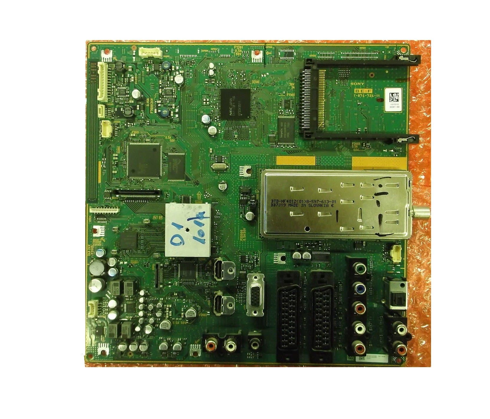 Sony 1-874-734-11 BE1F MAIN AV INPUT SMALL SIGNALS BOARD From KDL-40V3000