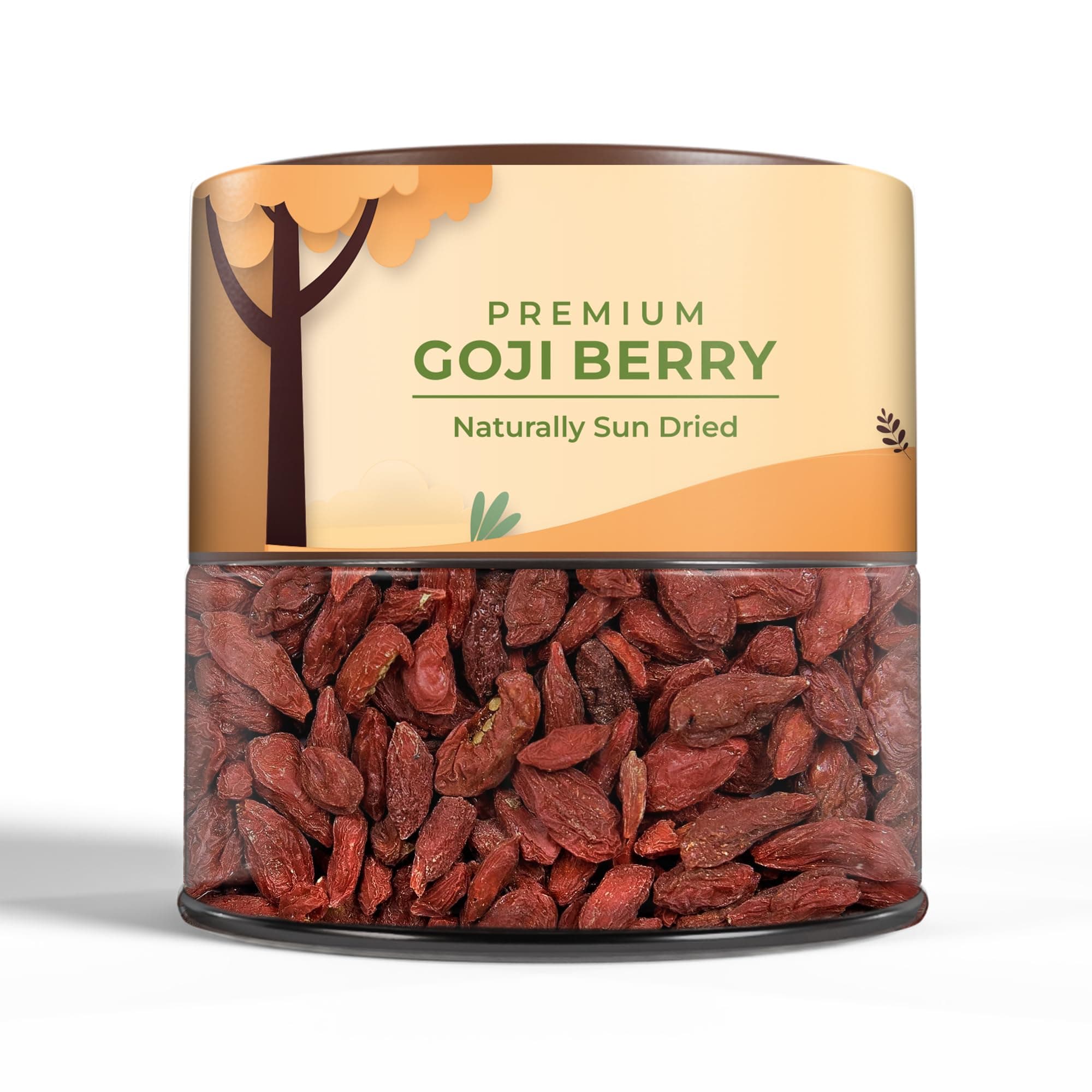 CrustNotch Dried Goji Berries | Finest Variety of Berries | High in Vitamin A | Rich in Antioxidants | Boosts Immunity | Nutrient-Dense Dry Fruit -200gm